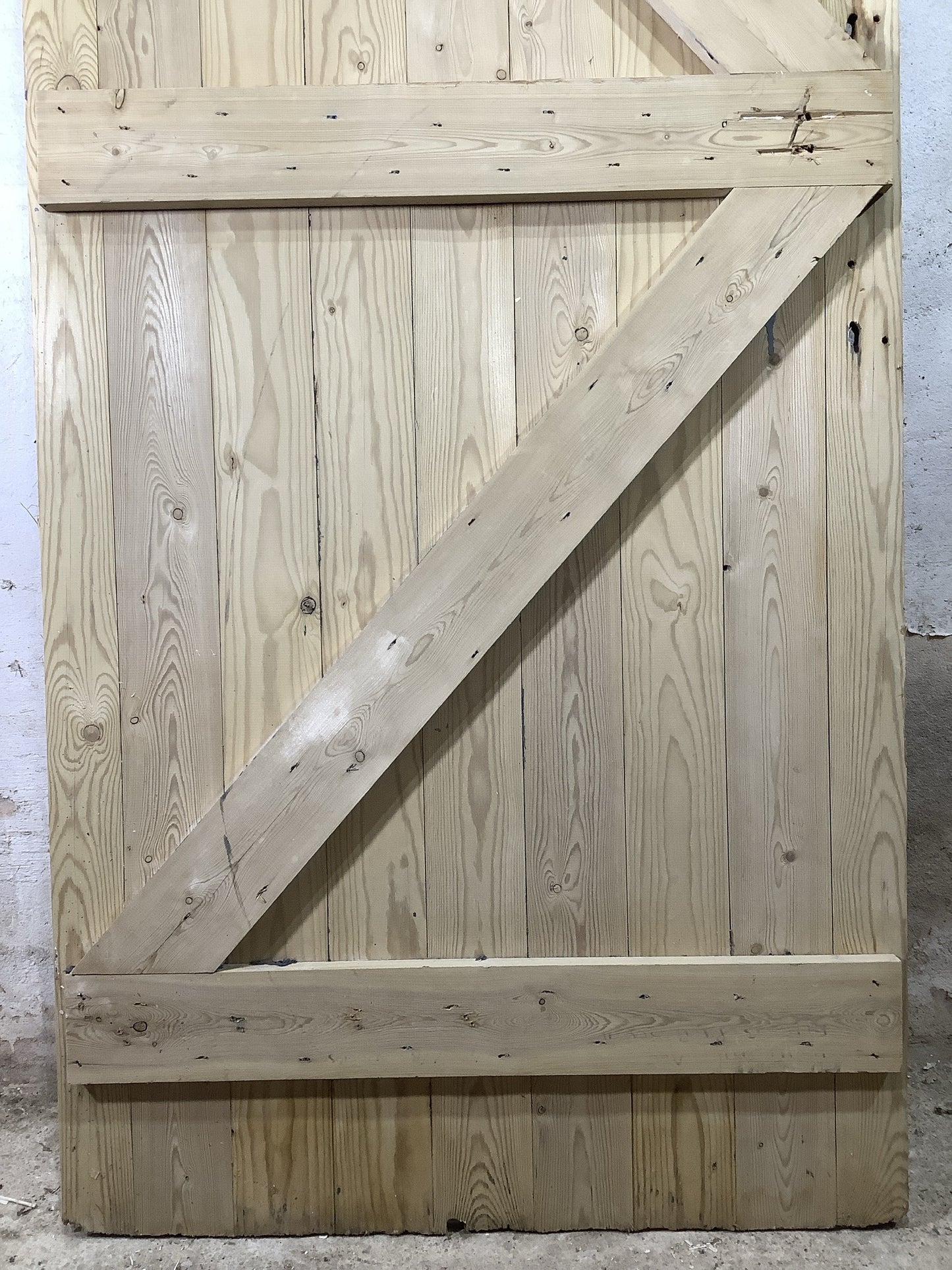 9th Pic Old Internal Stripped  Pine Reclaimed Door