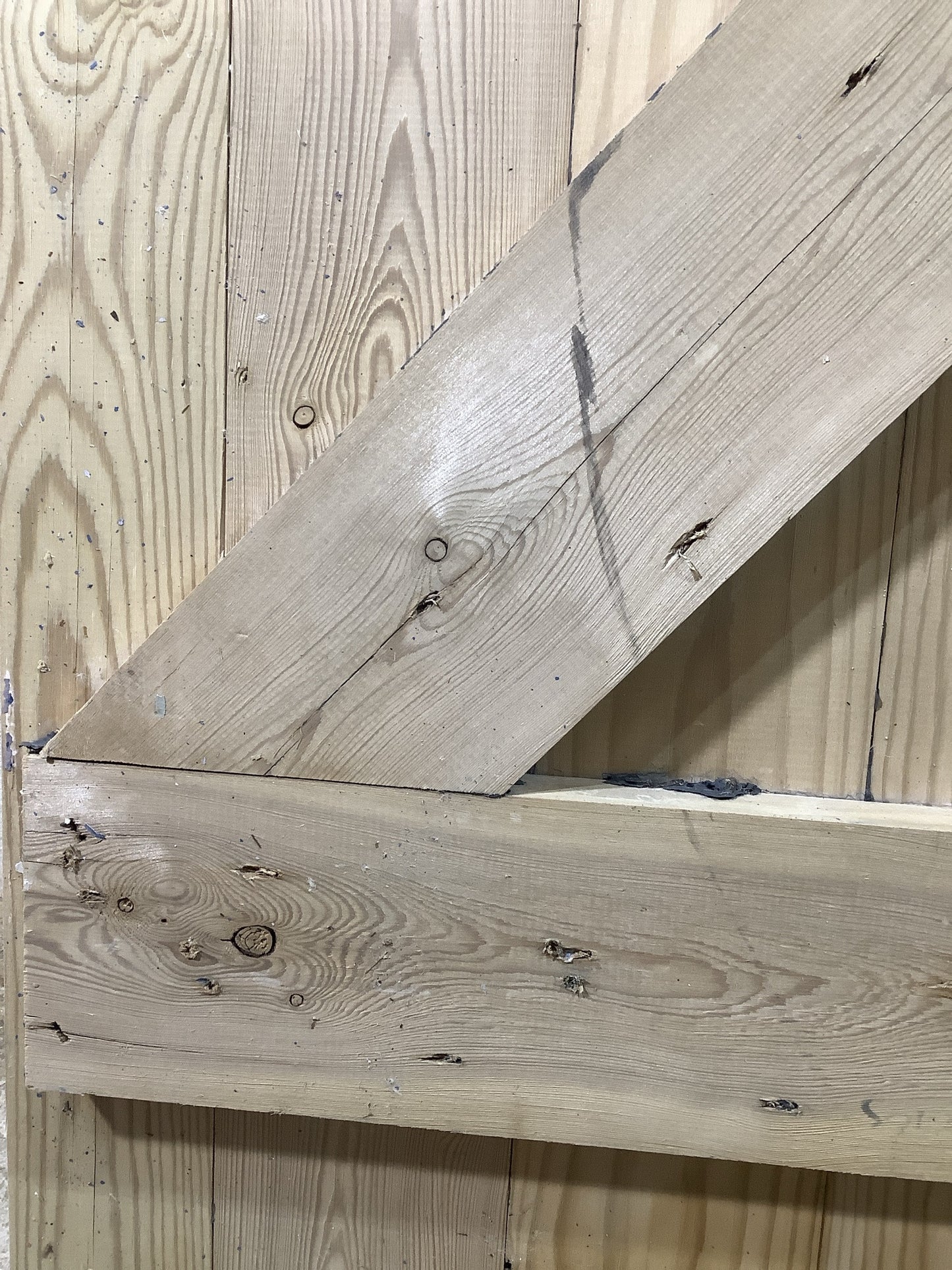 10th Pic Old Internal Stripped  Pine Reclaimed Door