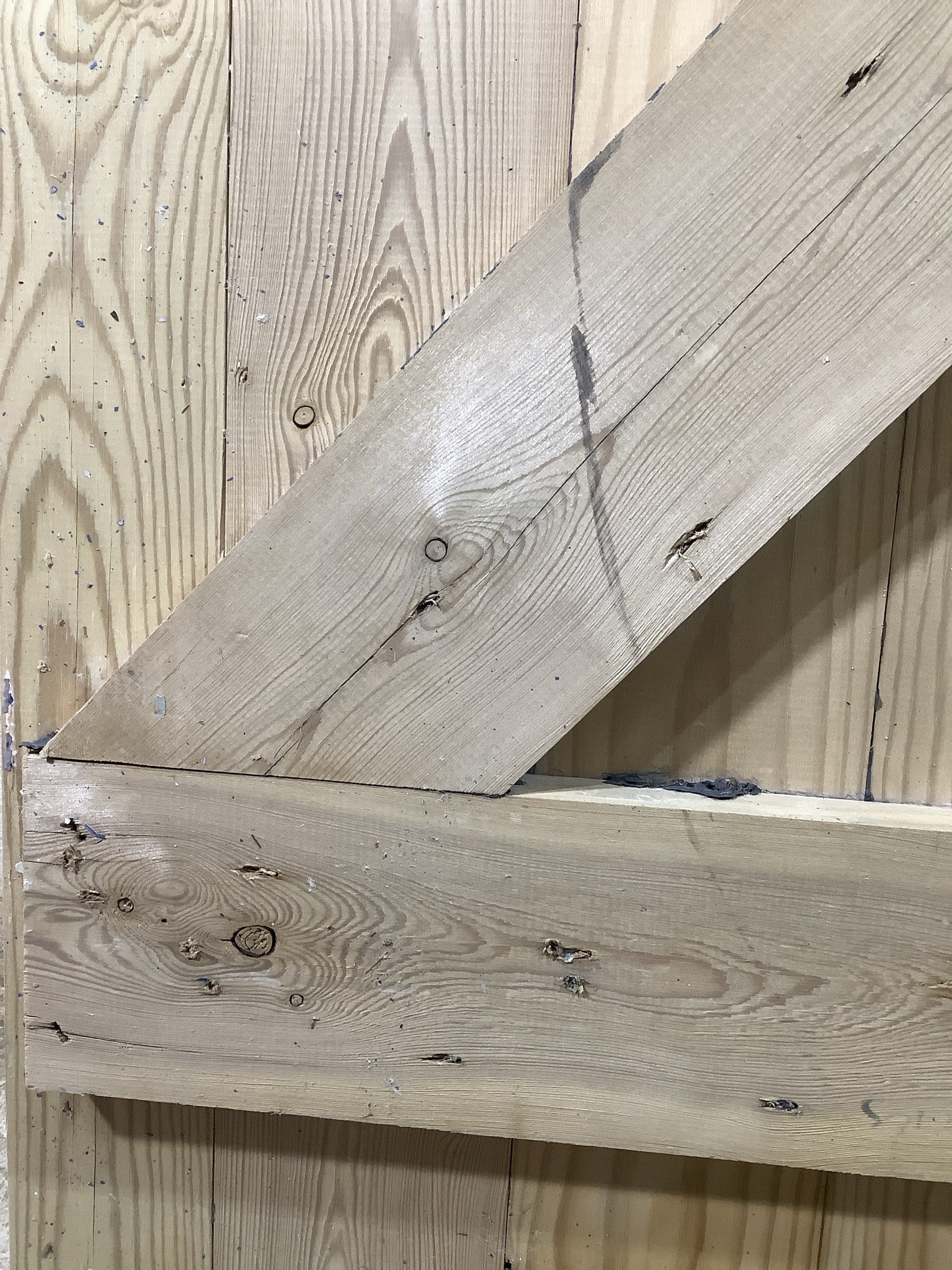 10th Pic Old Internal Stripped  Pine Reclaimed Door