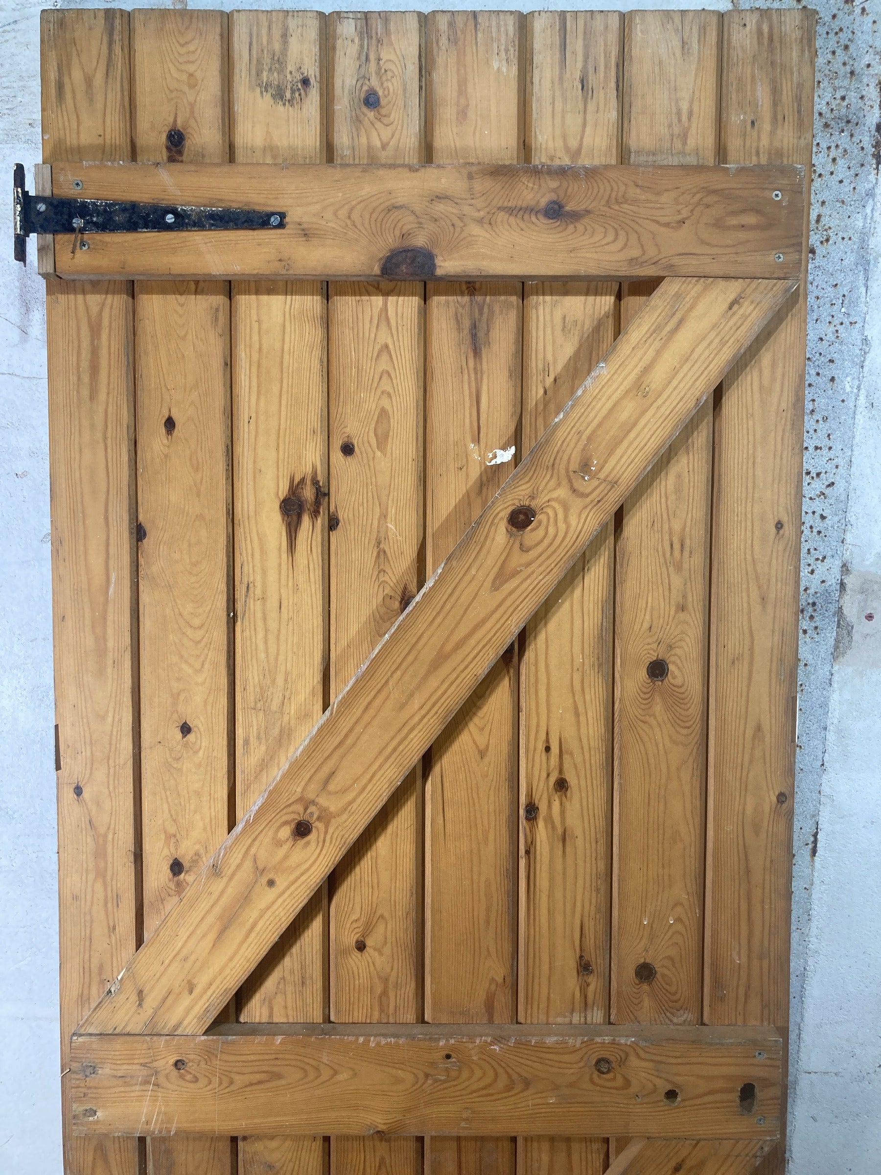 2nd Pic Old Internal Varnished  Pine Reclaimed Door