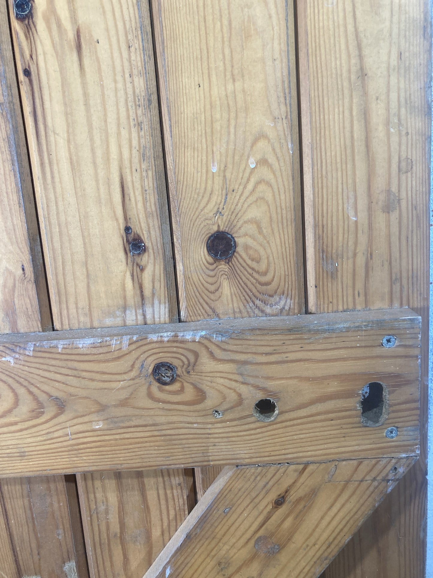 4th Picture showing old lock holes