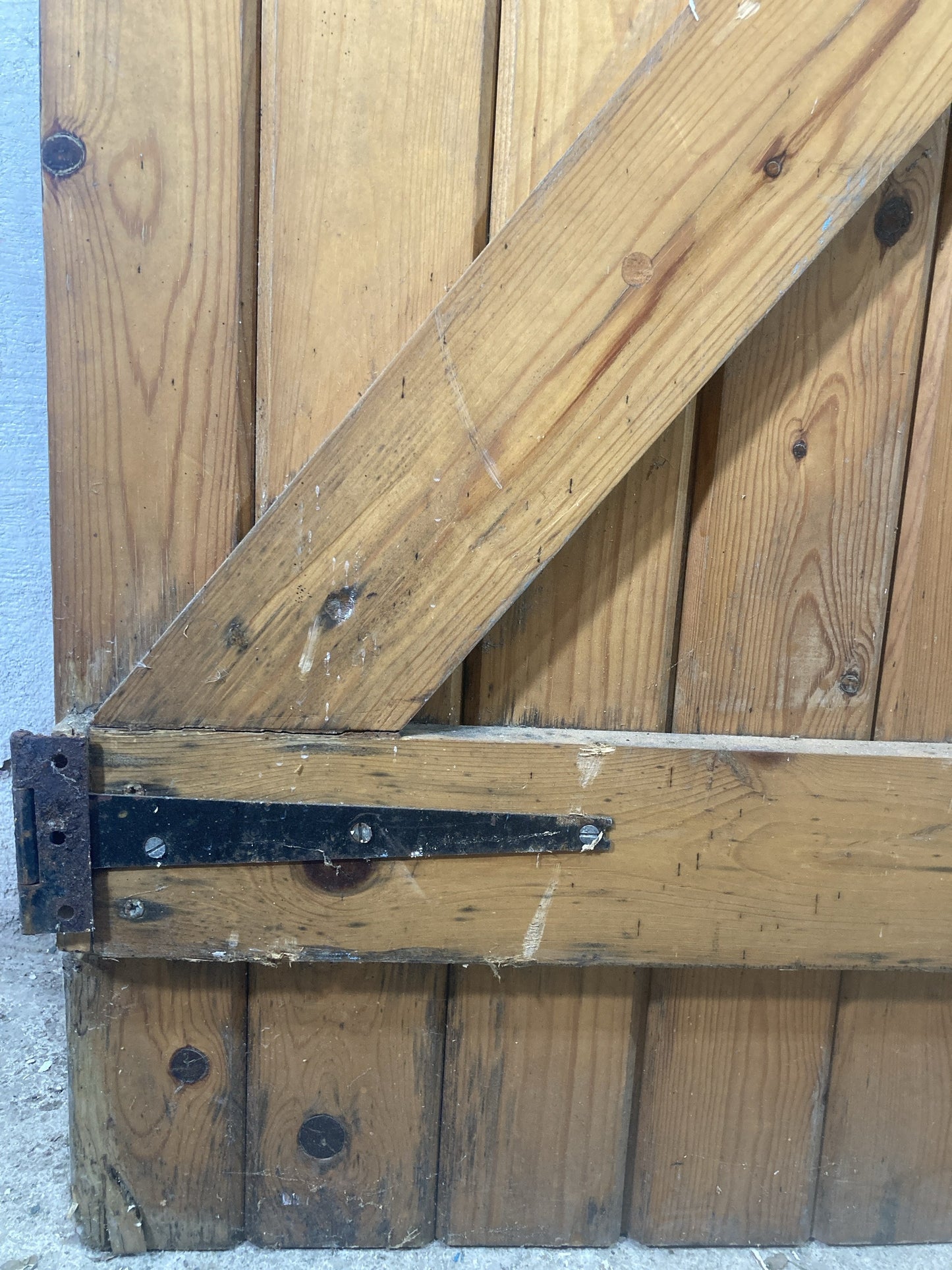 6th Pic Old Internal Varnished  Pine Reclaimed Door