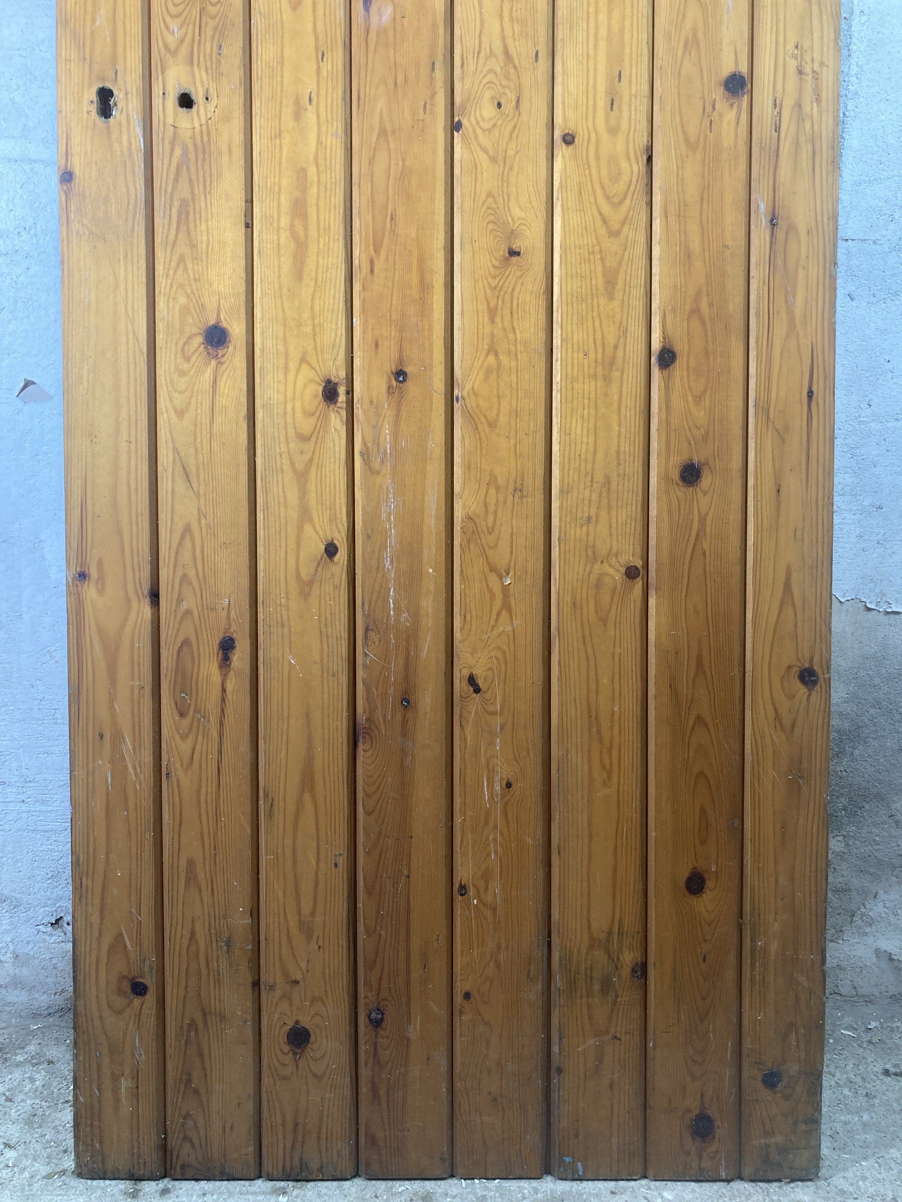 9th Pic Old Internal Varnished  Pine Reclaimed Door