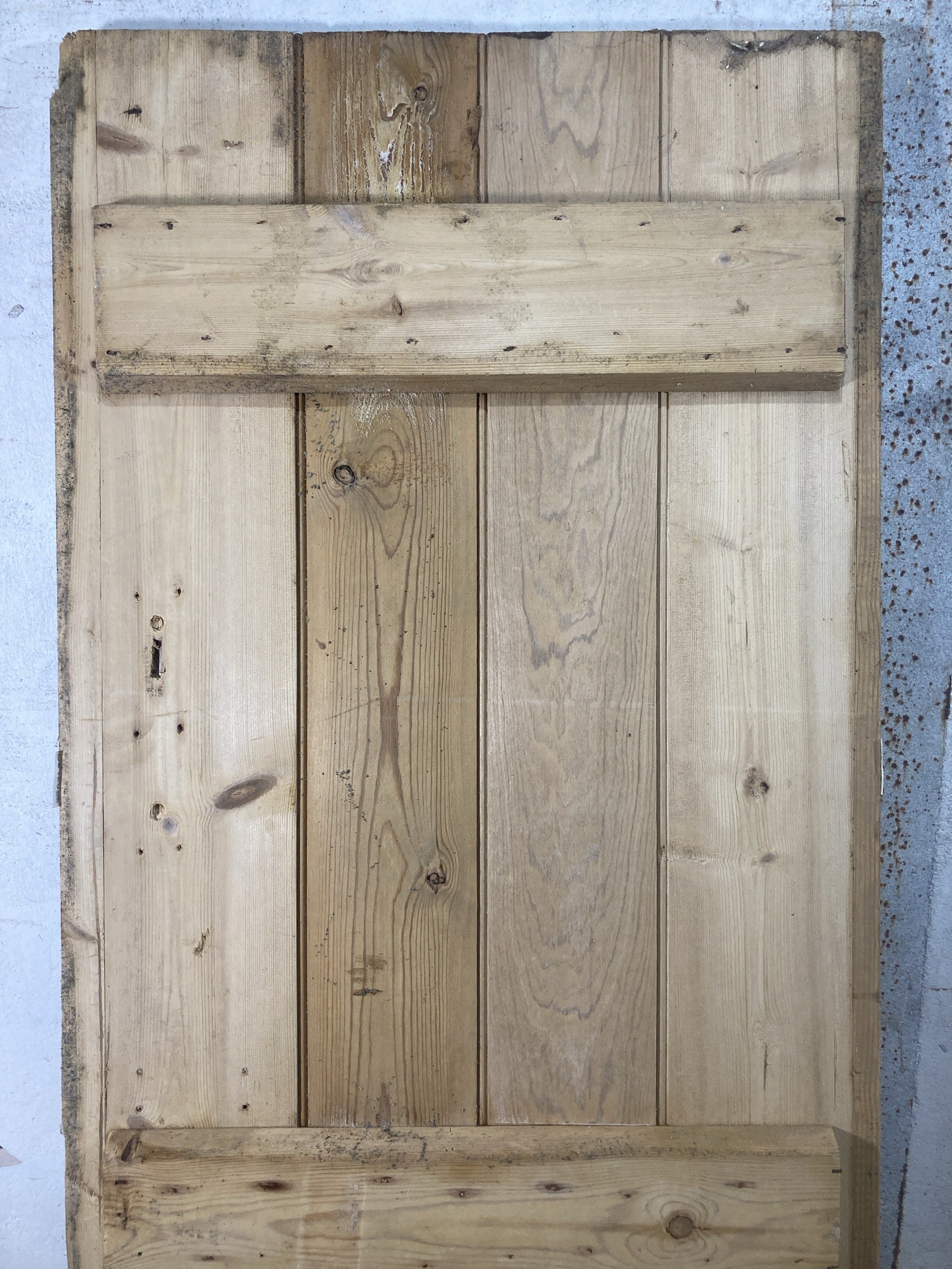 8th Pic Old Internal Stripped  Pine Reclaimed Door