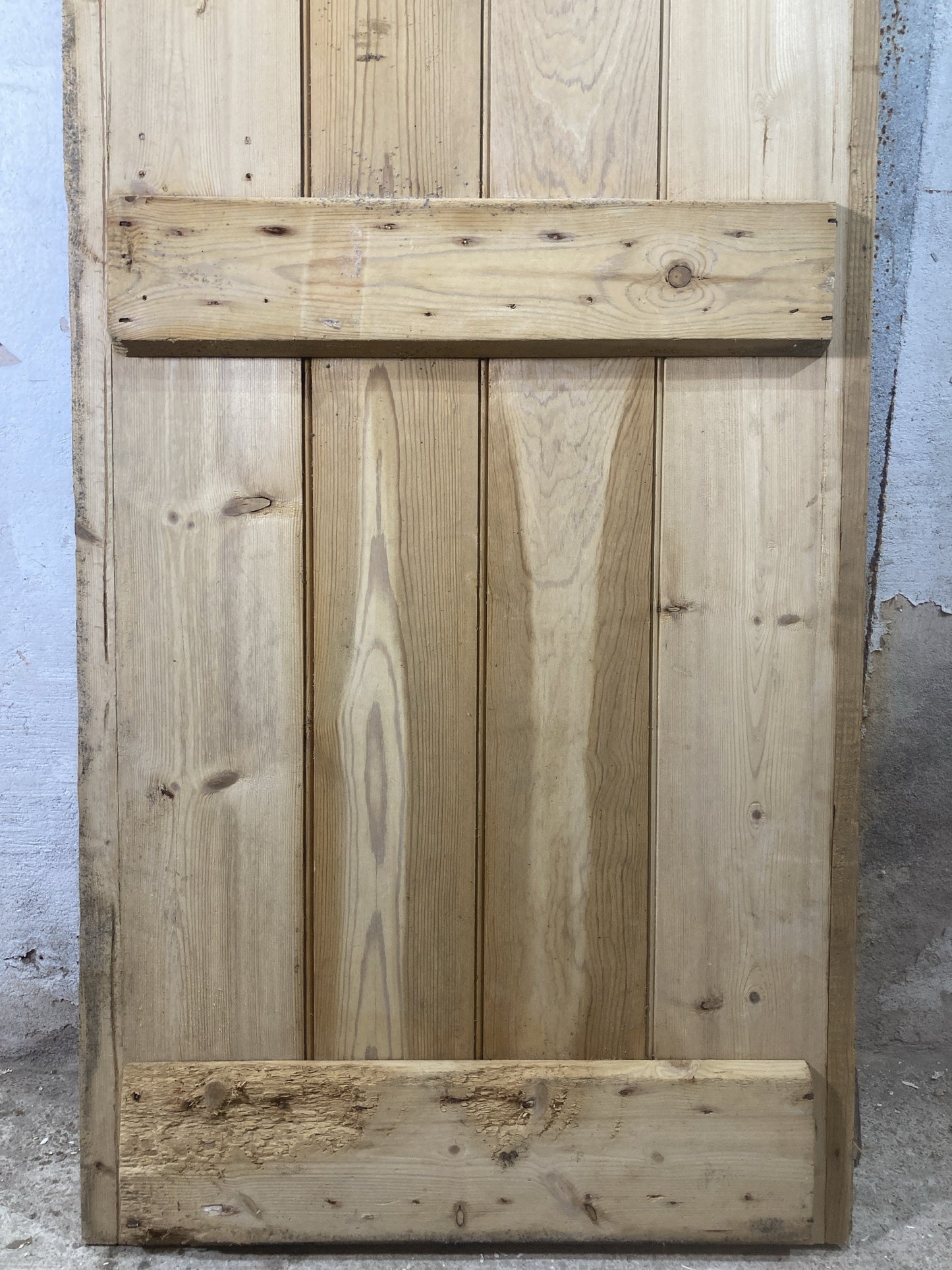 9th Pic Old Internal Stripped  Pine Reclaimed Door