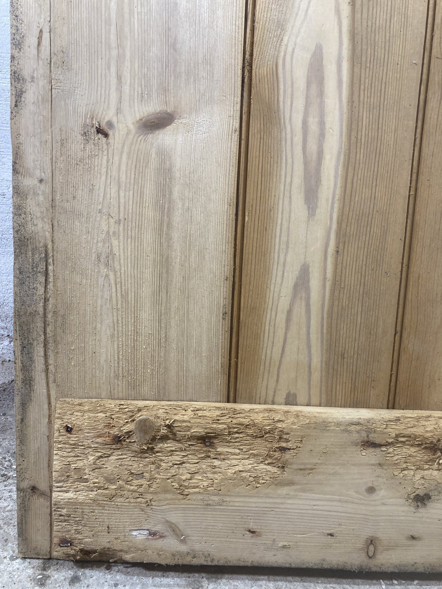 10th Pic Old Internal Stripped  Pine Reclaimed Door