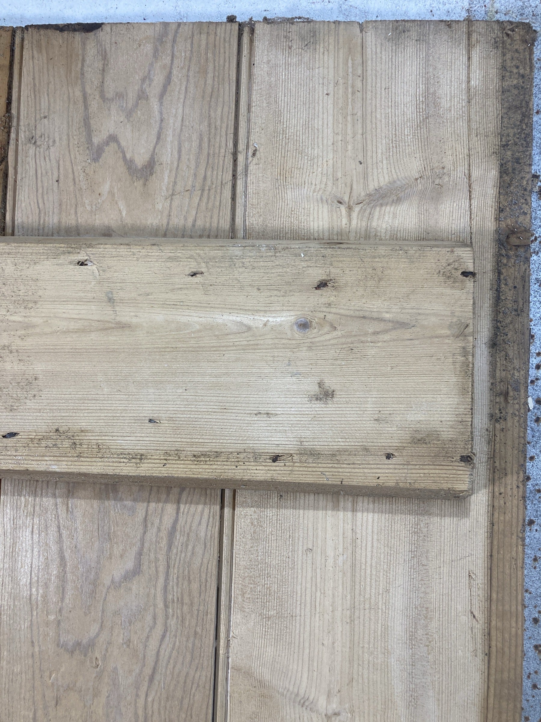 11th Pic Old Internal Stripped  Pine Reclaimed Door