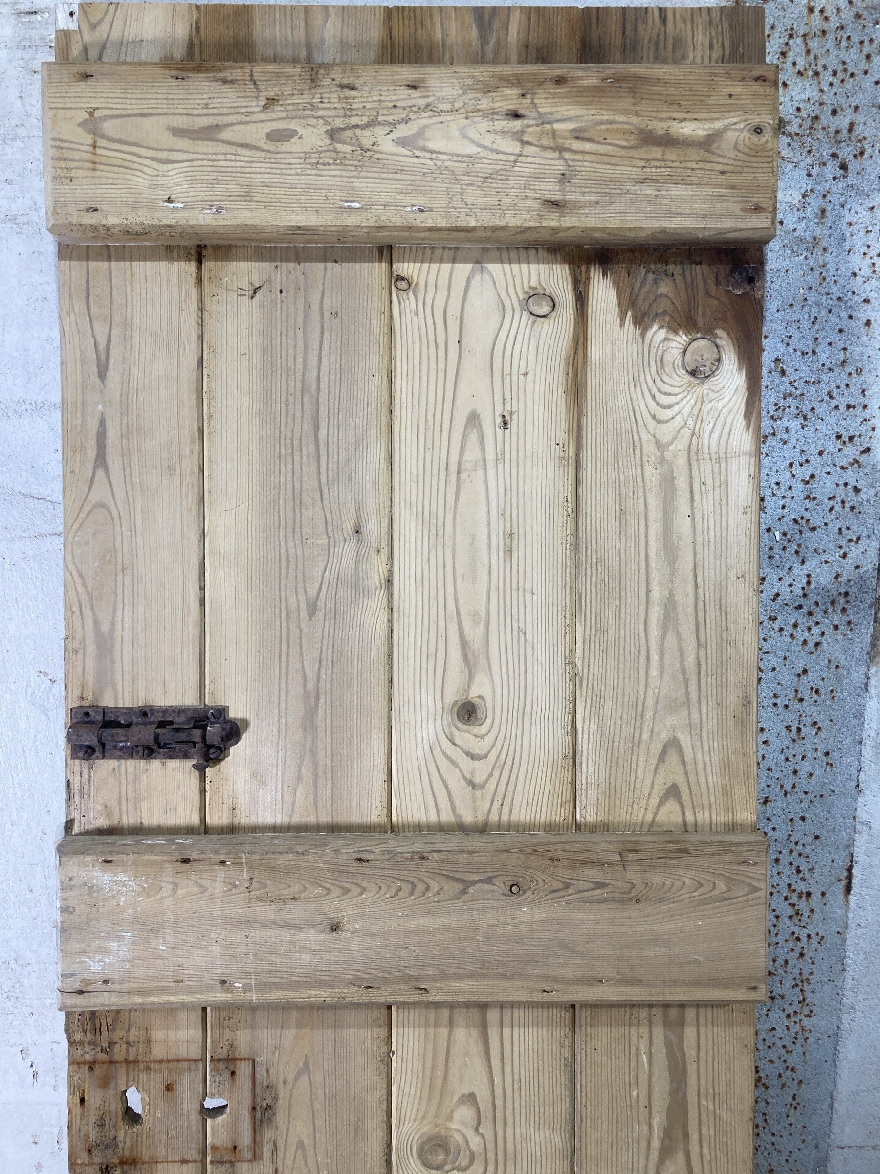 8th Pic Old Internal Stripped  Pine Reclaimed Door