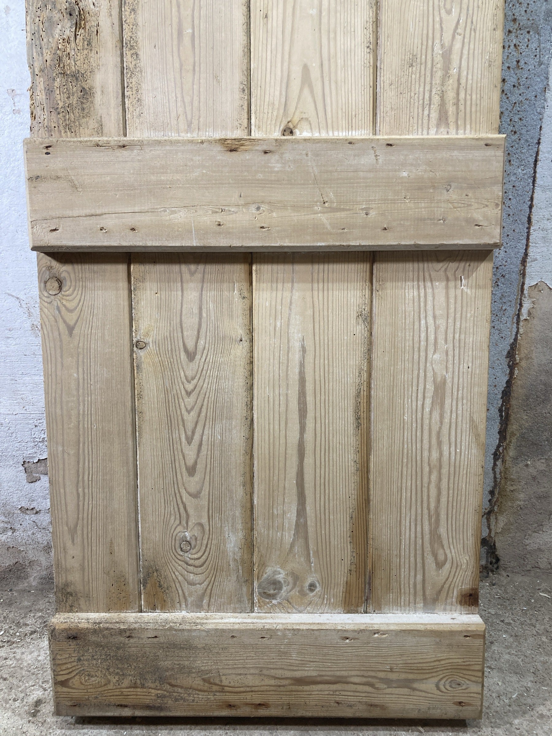 9th Pic Old Internal Stripped  Pine Reclaimed Door