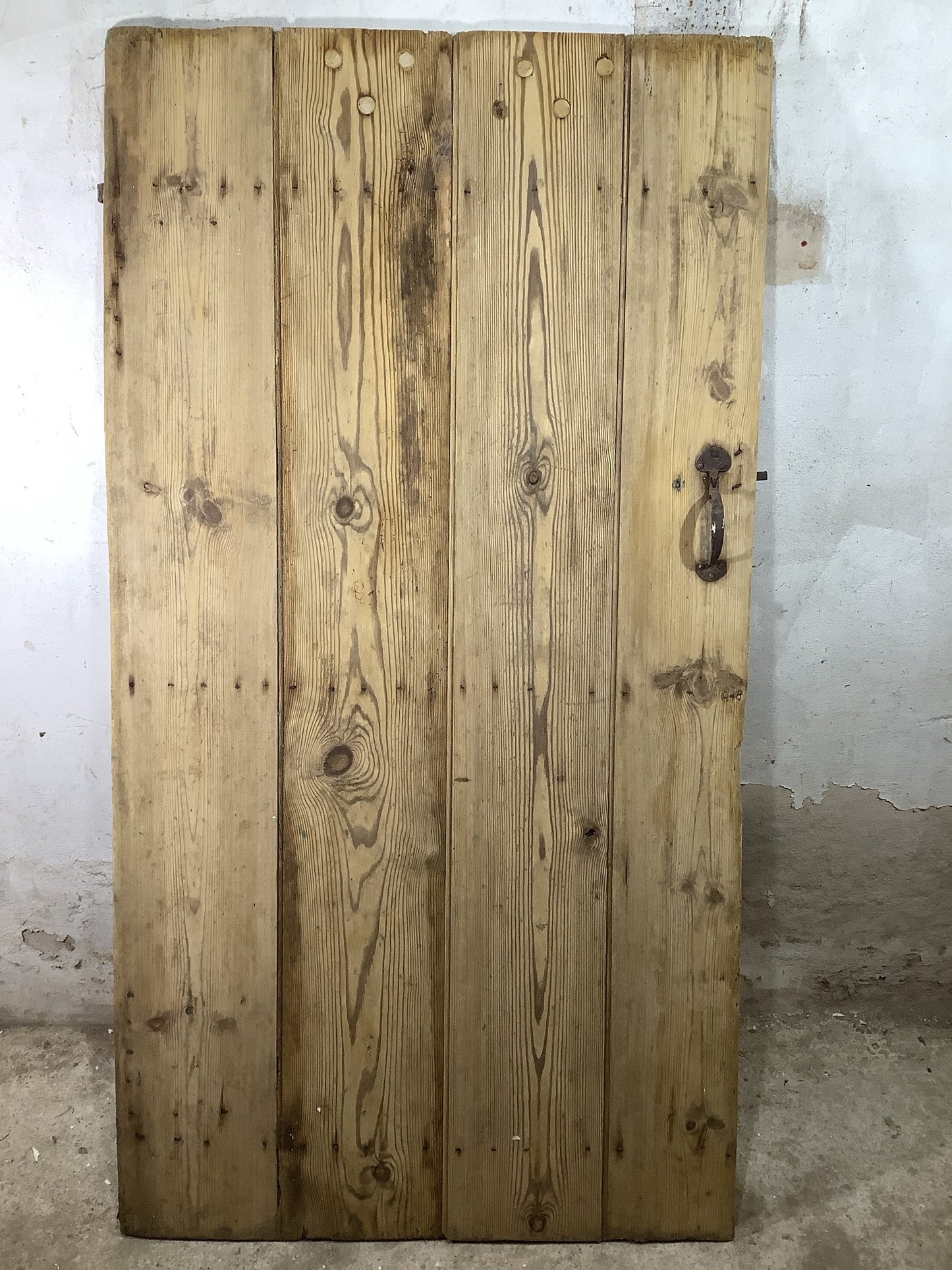 Main Picture Very Old Internal Stripped  Pine Reclaimed Door