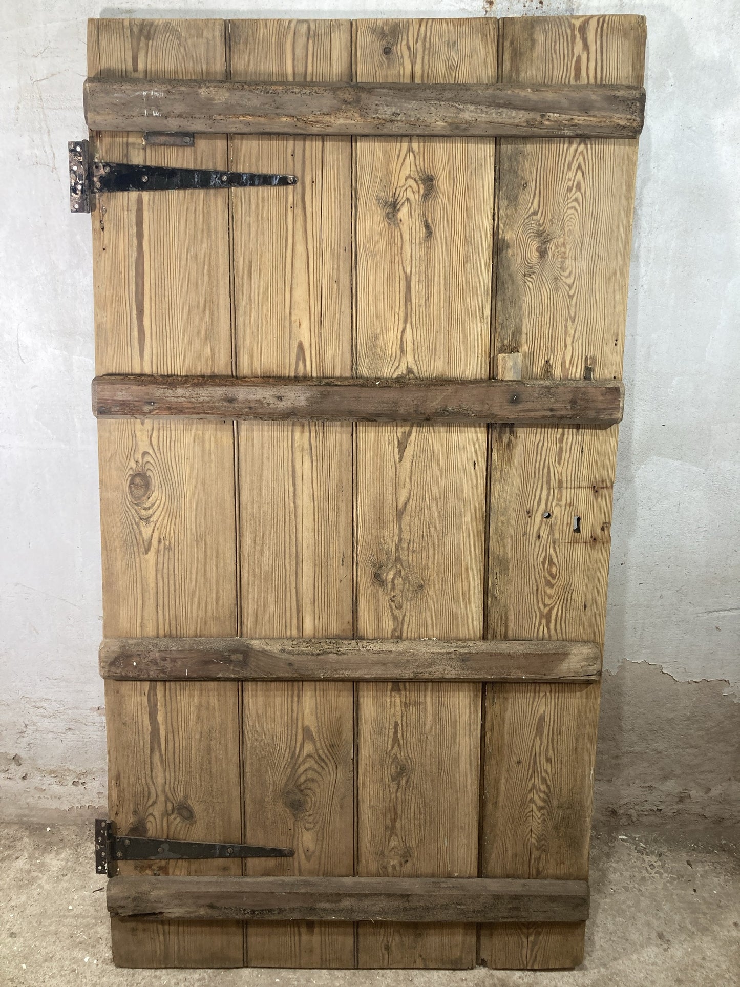 7th Pic Very Old Internal Stripped  Pine Reclaimed Door