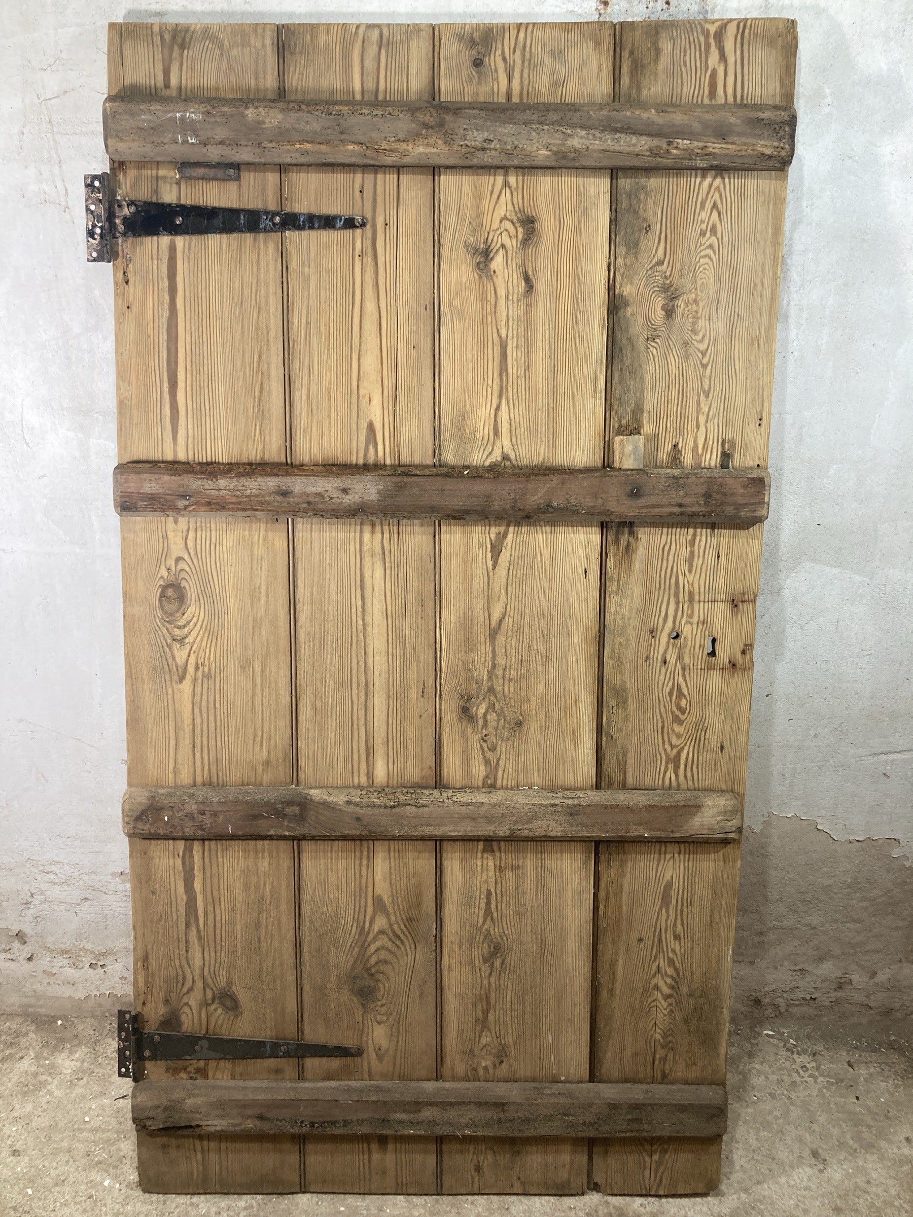 7th Pic Very Old Internal Stripped  Pine Reclaimed Door