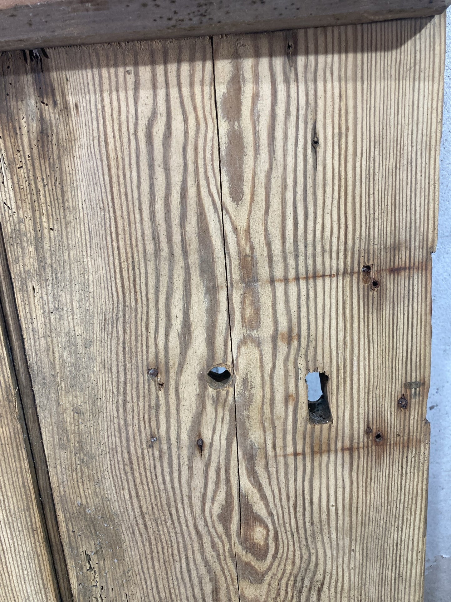 12th Pic Very Old Internal Stripped  Pine Reclaimed Door