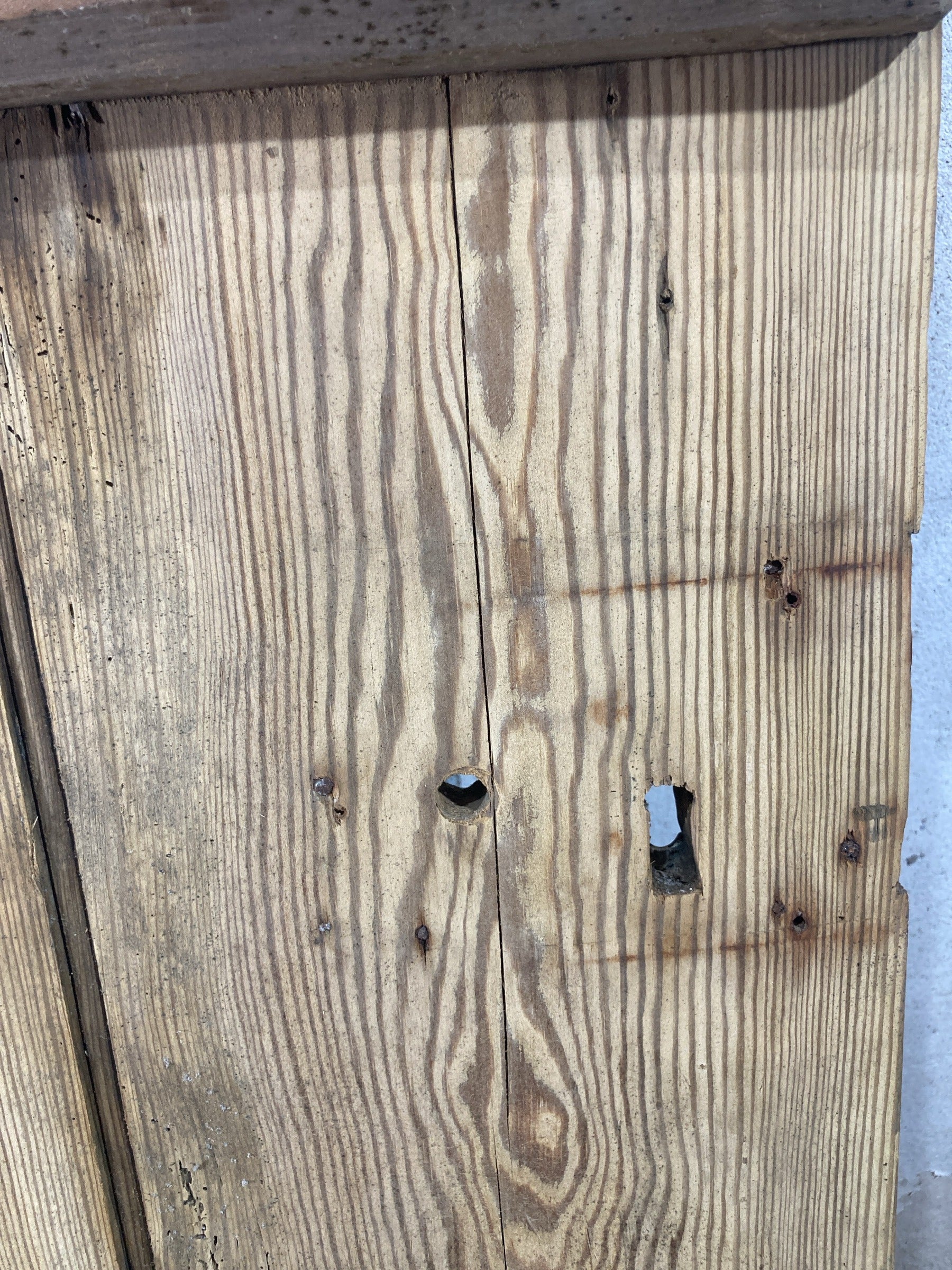 12th Pic Very Old Internal Stripped  Pine Reclaimed Door
