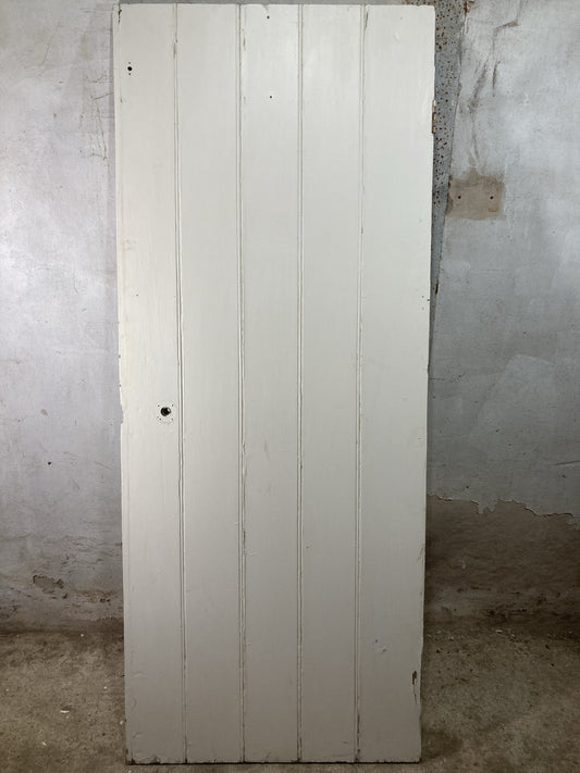 Main Picture Old Internal Painted  Pine Reclaimed Door