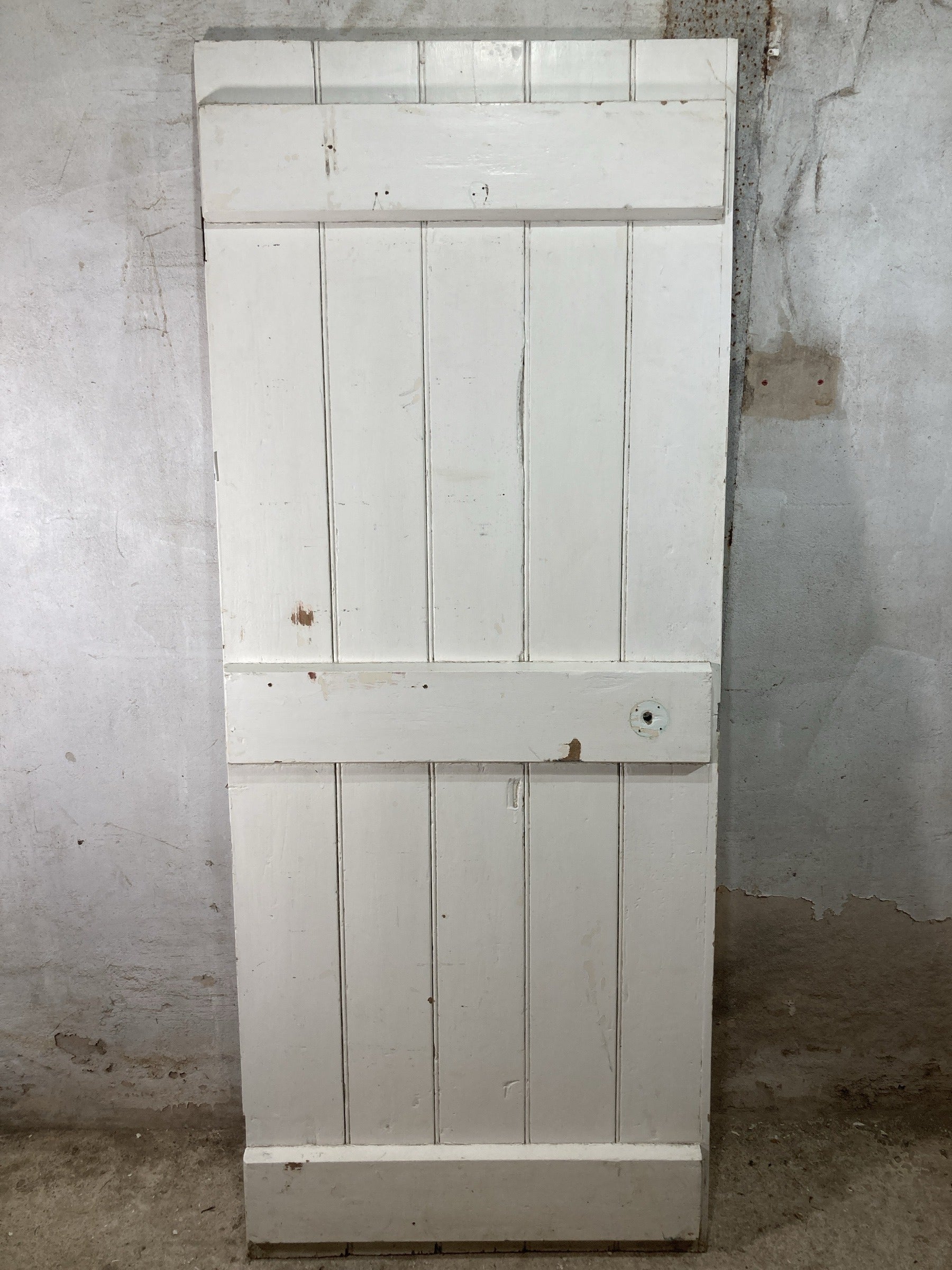 7th Pic Old Internal Painted  Pine Reclaimed Door