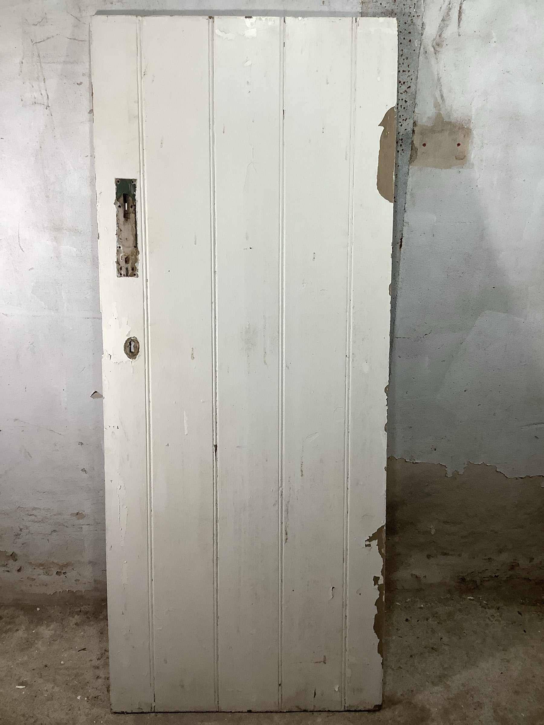 Main Picture Old Internal Painted  Pine Reclaimed Door