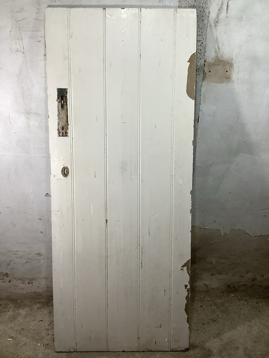 Main Picture Old Internal Painted  Pine Reclaimed Door