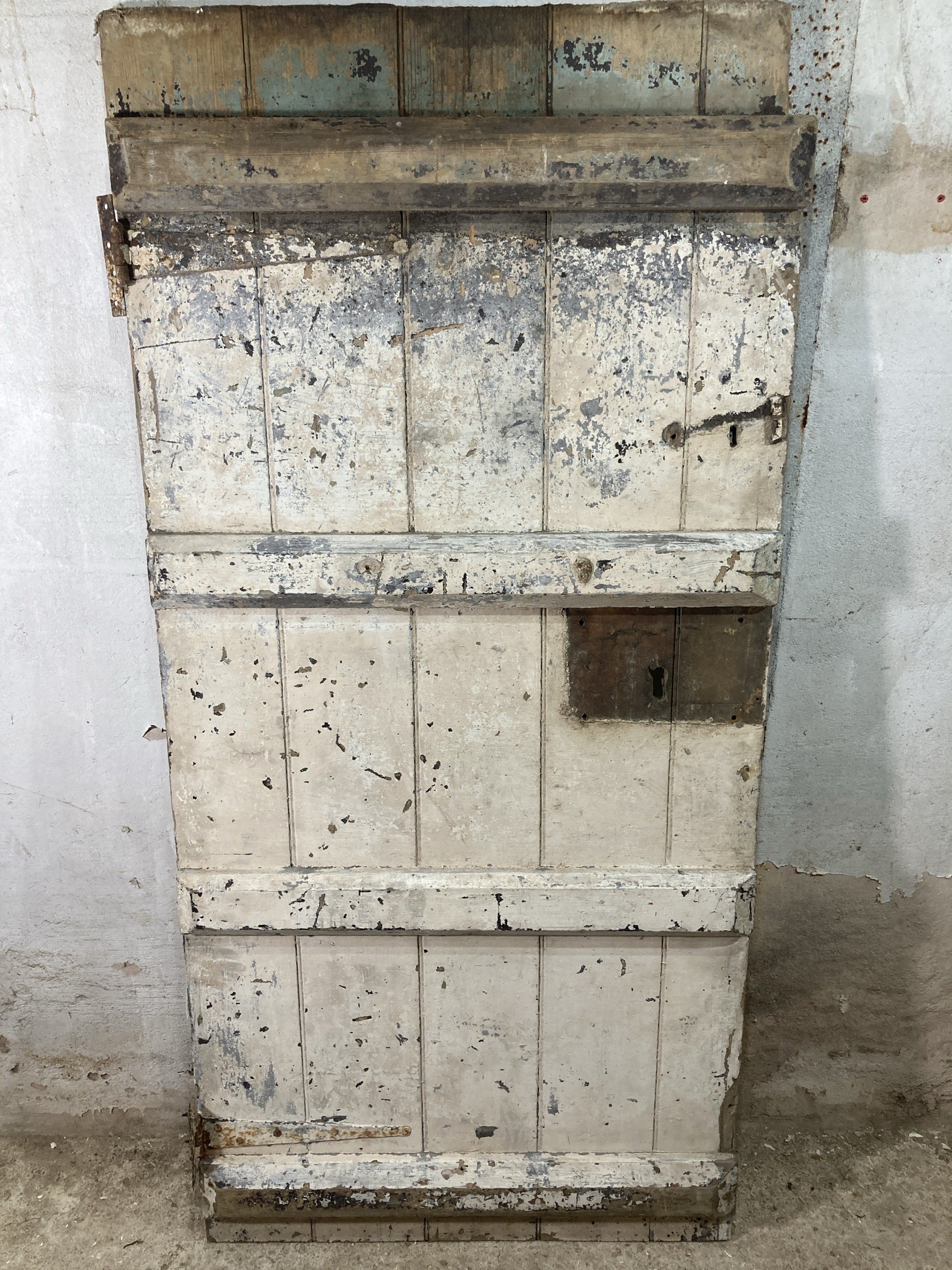 7th Pic Old Internal Painted  Pine Reclaimed Door