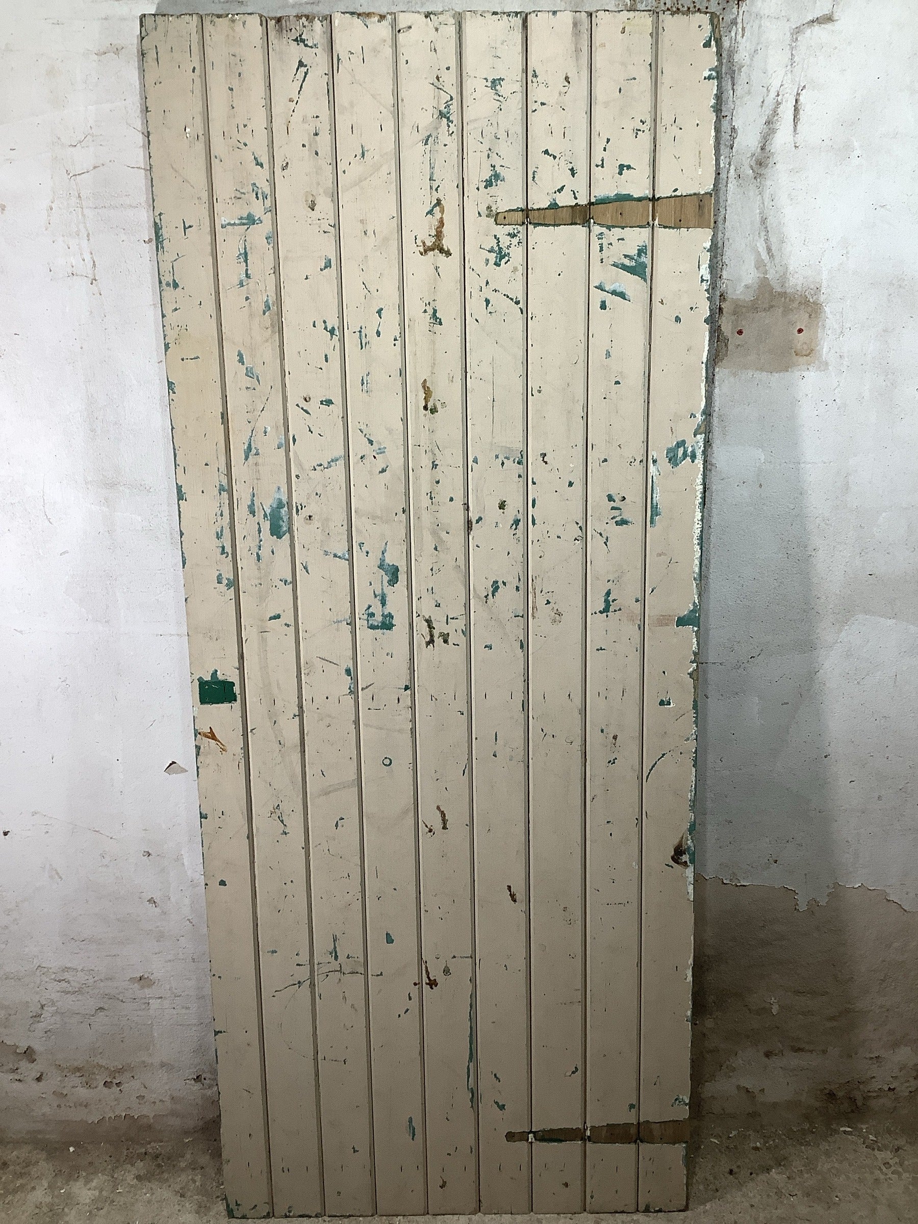 Main Picture Old Internal Painted  Pine Reclaimed Door