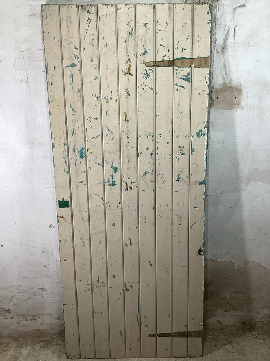 Main Picture Old Internal Painted  Pine Reclaimed Door