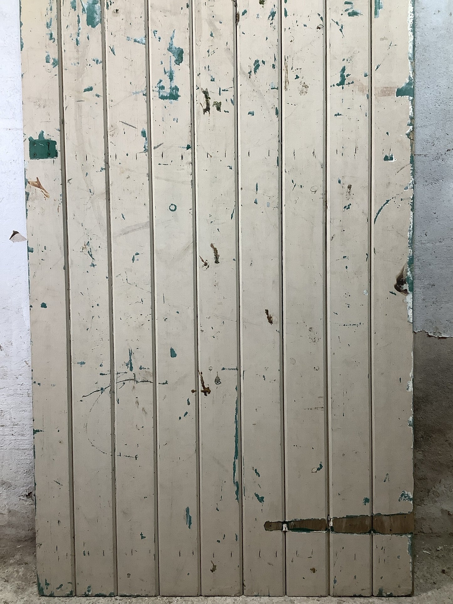 3rd Pic Old Internal Painted  Pine Reclaimed Door