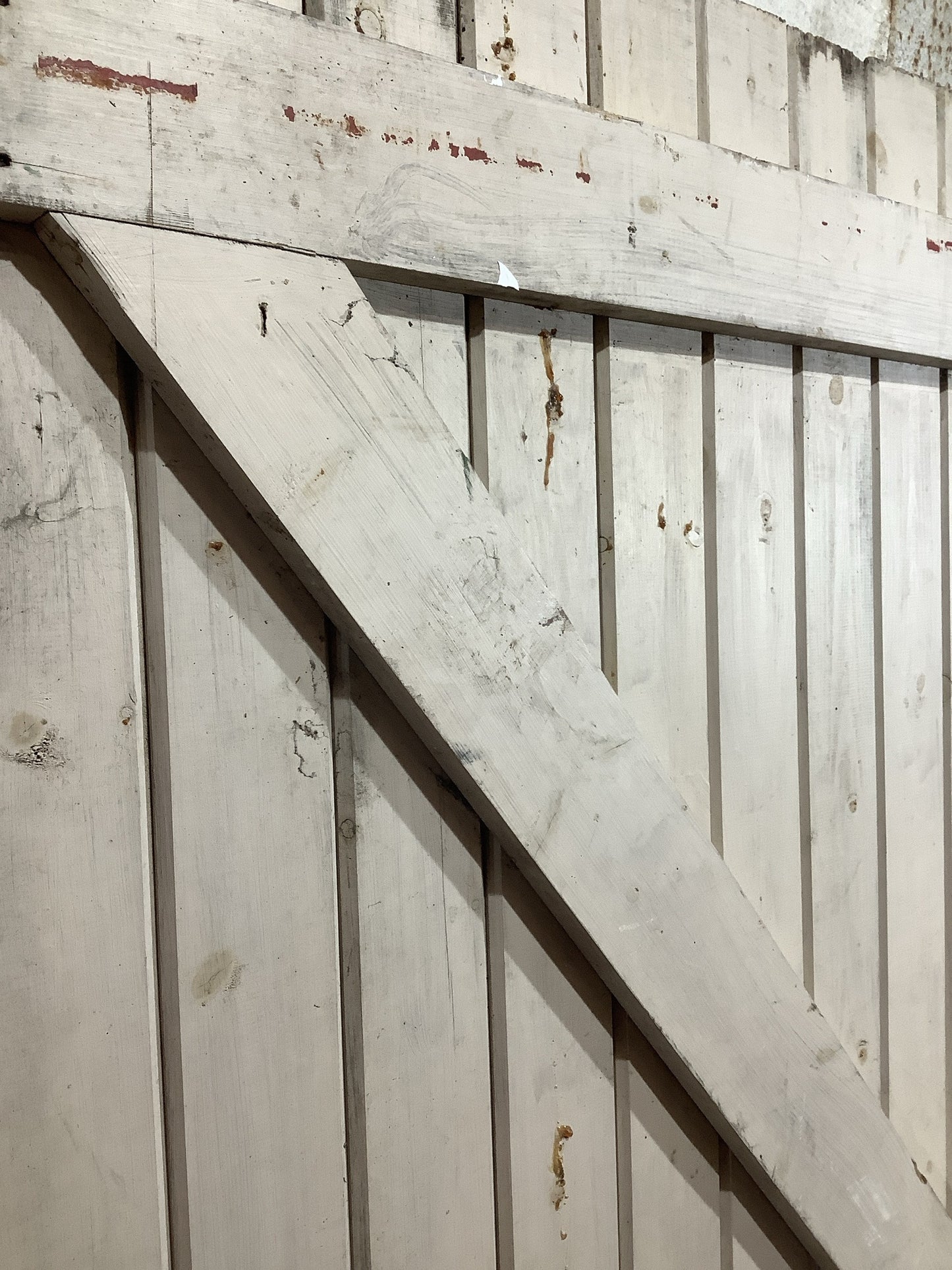 11th Pic Old Internal Painted  Pine Reclaimed Door