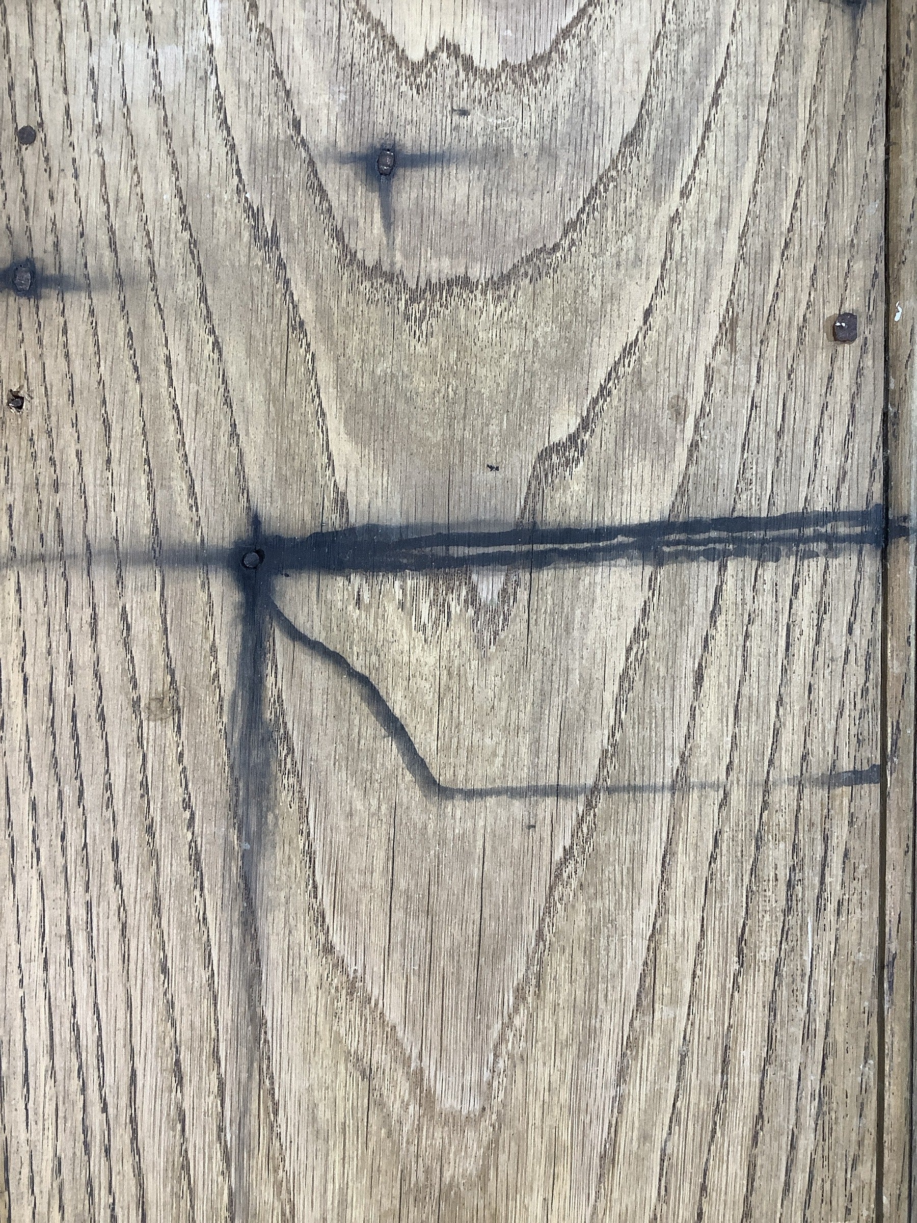 5th Pic Old Internal Varnished  Oak Reclaimed Door