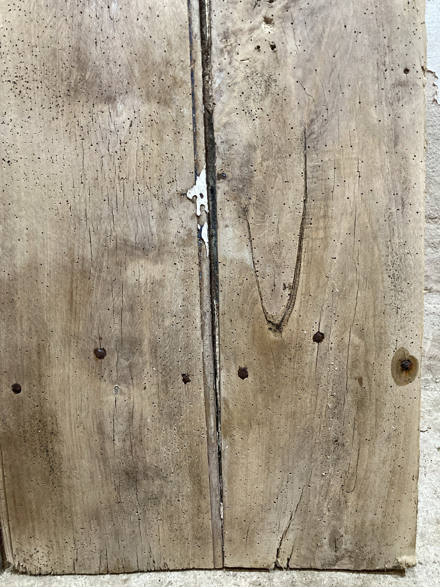 4th Pic Very Old Internal Stripped  Elm Reclaimed Door