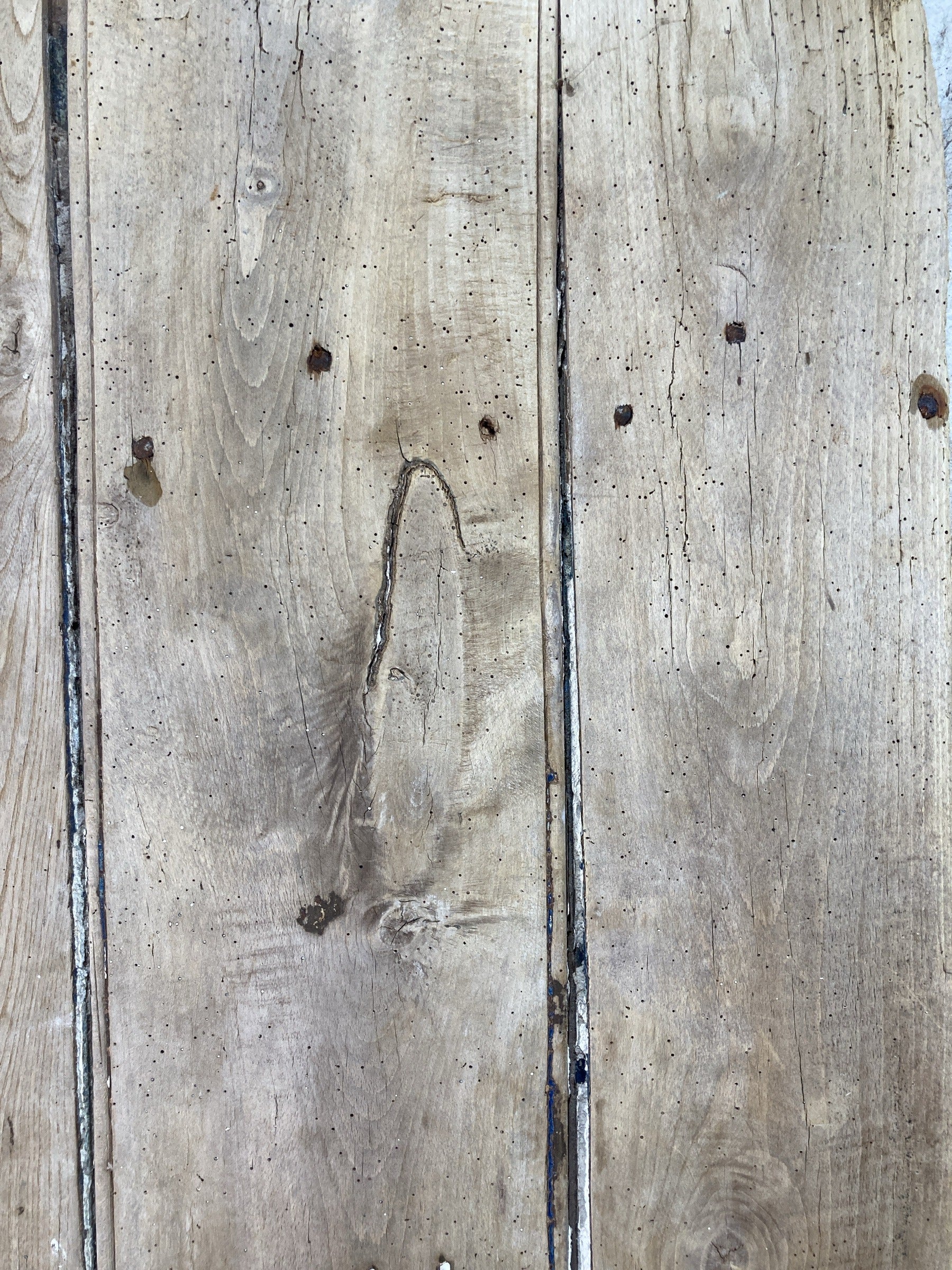 6th Pic Very Old Internal Stripped  Elm Reclaimed Door