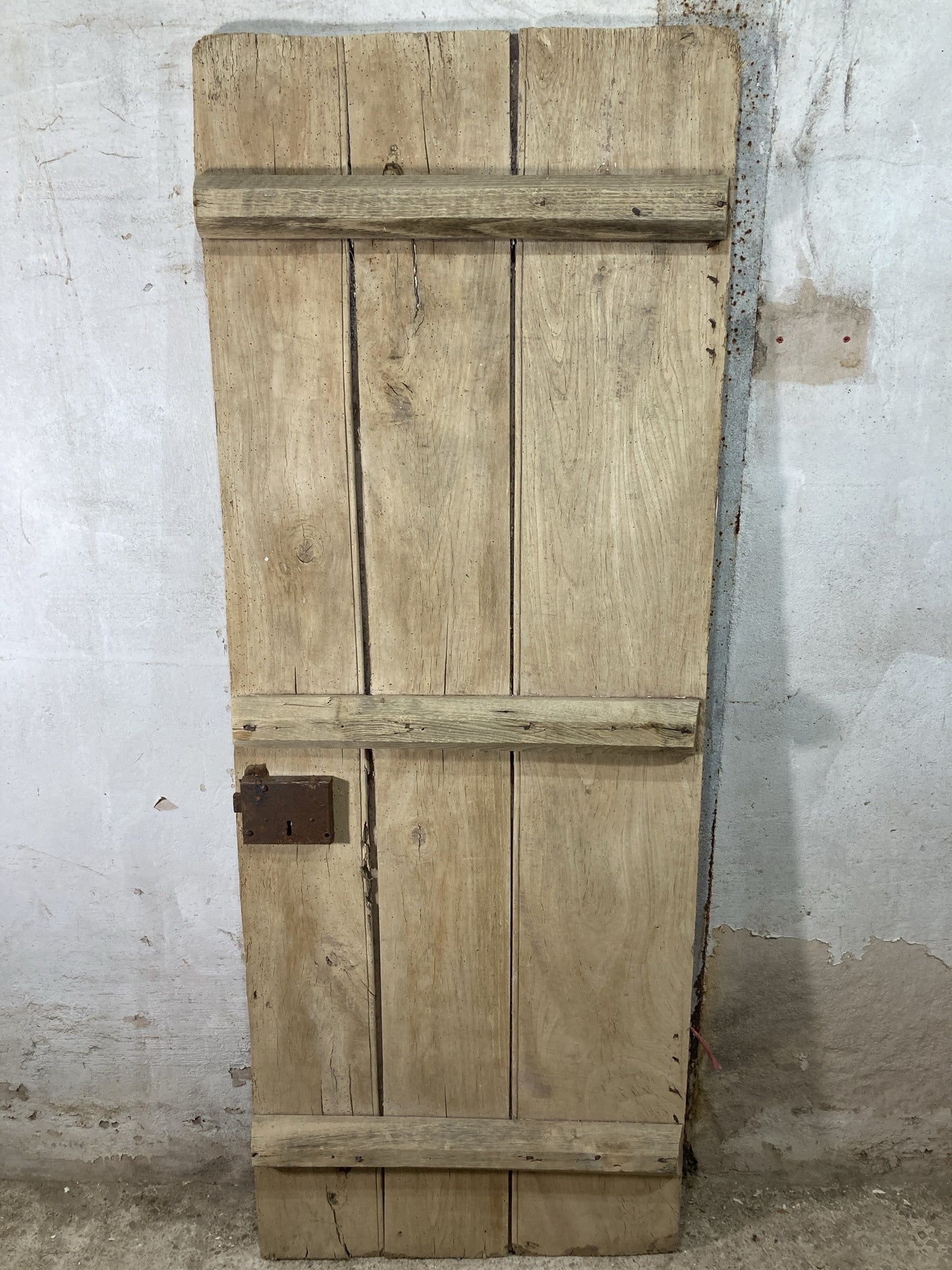 7th Pic Very Old Internal Stripped  Elm Reclaimed Door