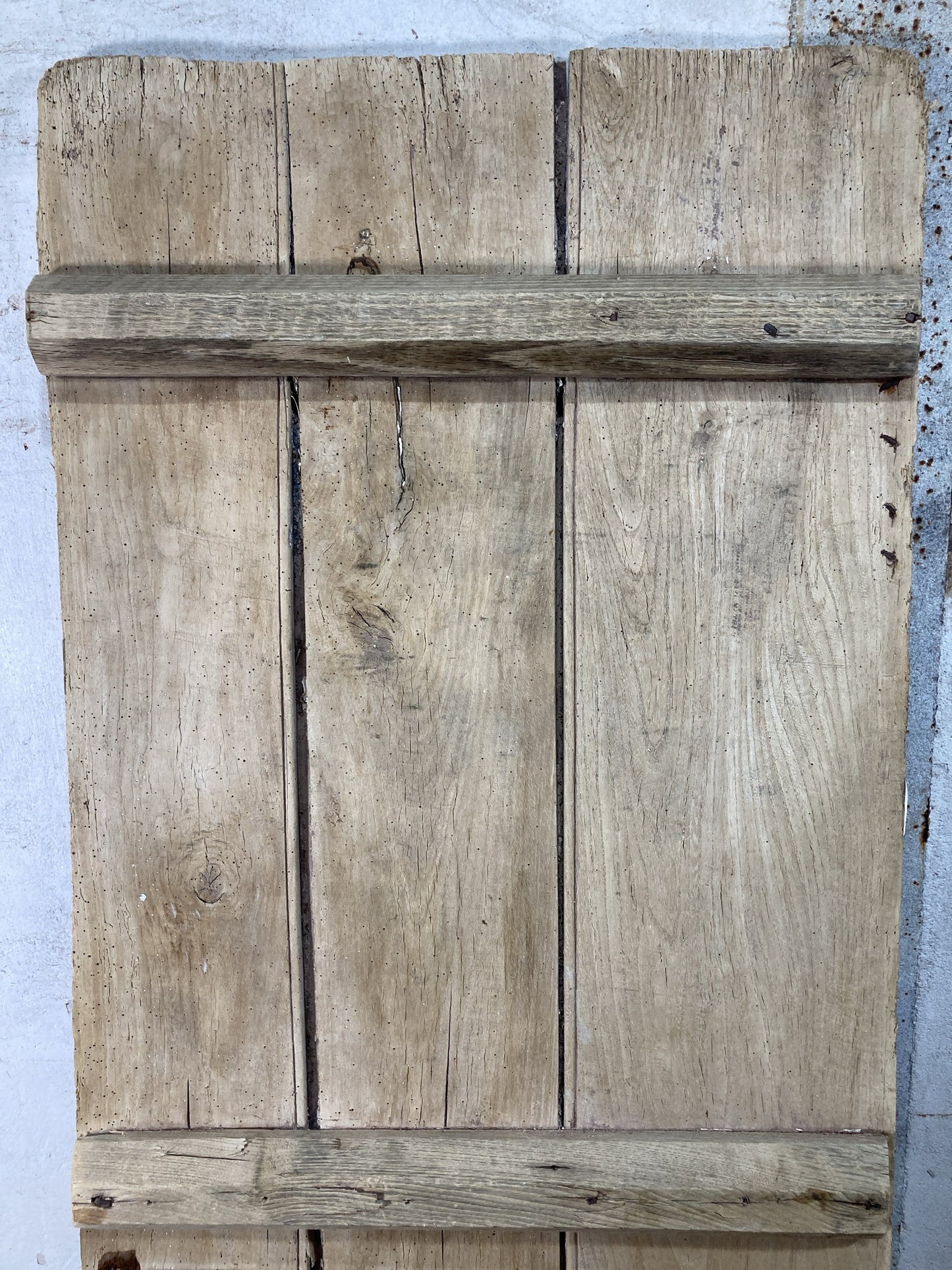 8th Pic Very Old Internal Stripped  Elm Reclaimed Door