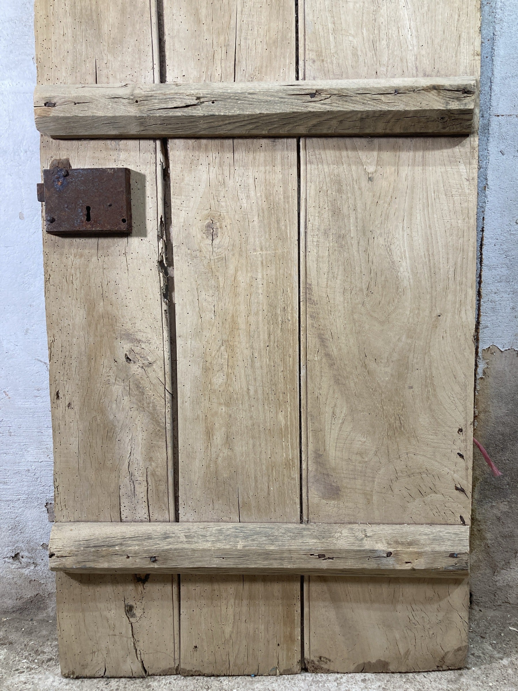 9th Pic Very Old Internal Stripped  Elm Reclaimed Door