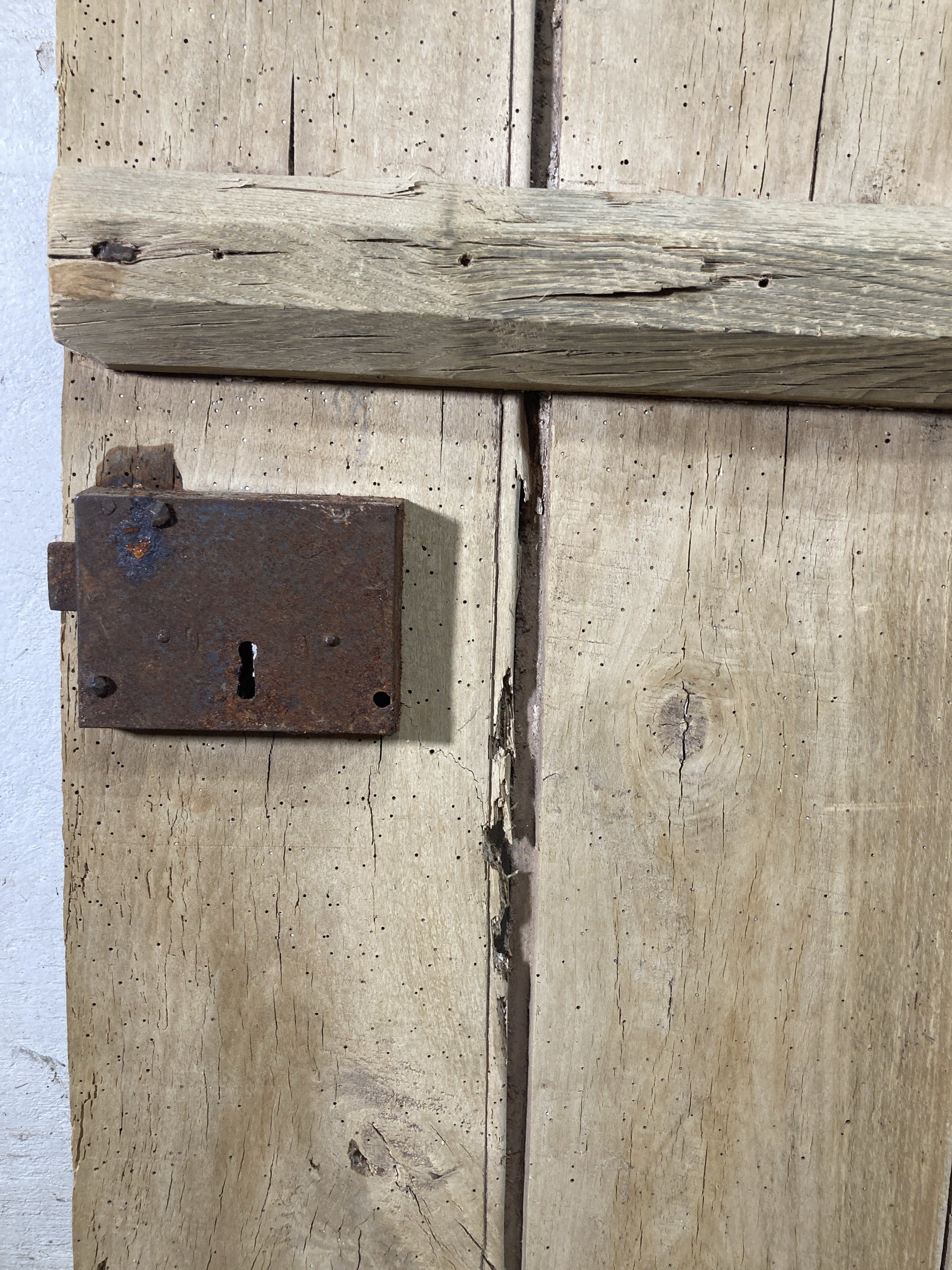 10th Pic Very Old Internal Stripped  Elm Reclaimed Door