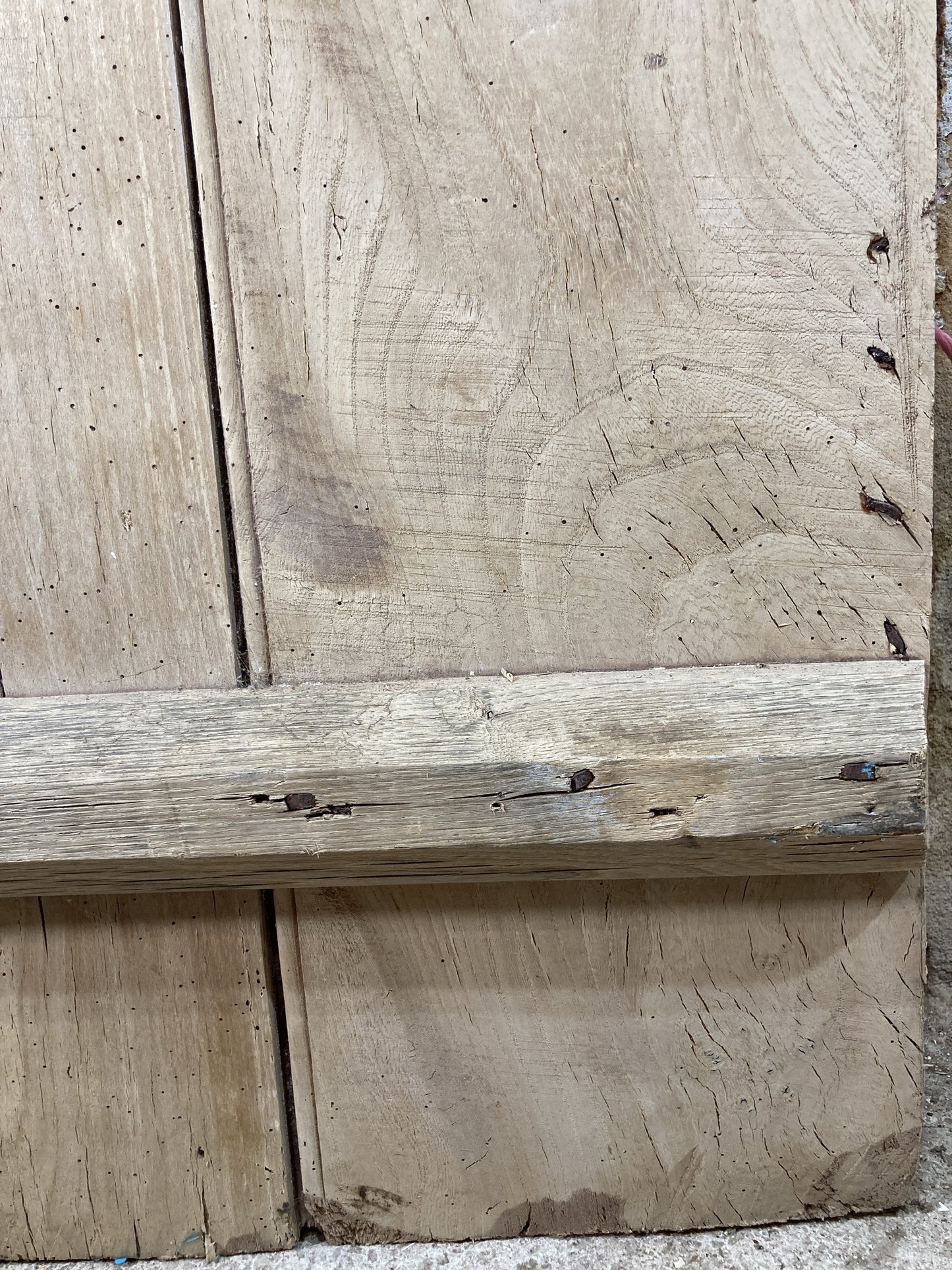 12th Pic Very Old Internal Stripped  Elm Reclaimed Door