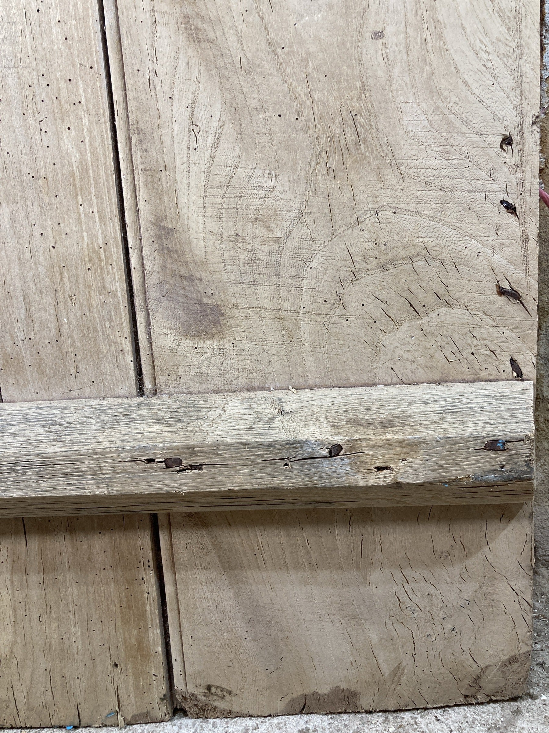 12th Pic Very Old Internal Stripped  Elm Reclaimed Door