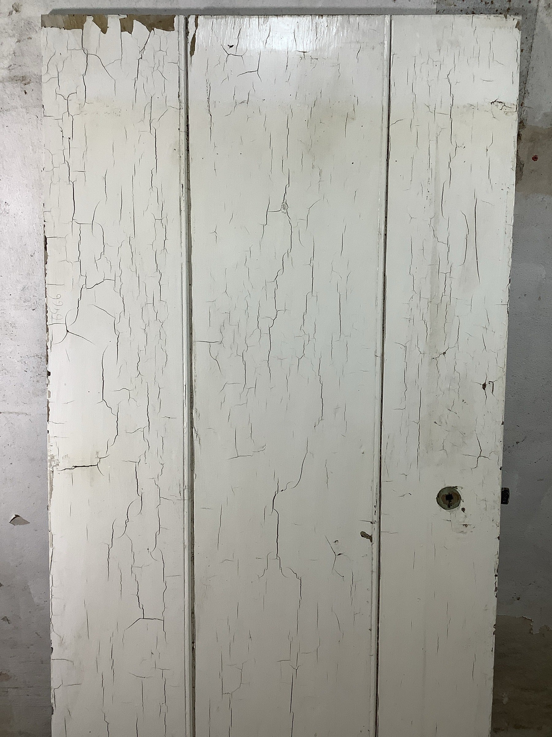 2nd Pic Very Old Internal Painted  Elm Reclaimed Door