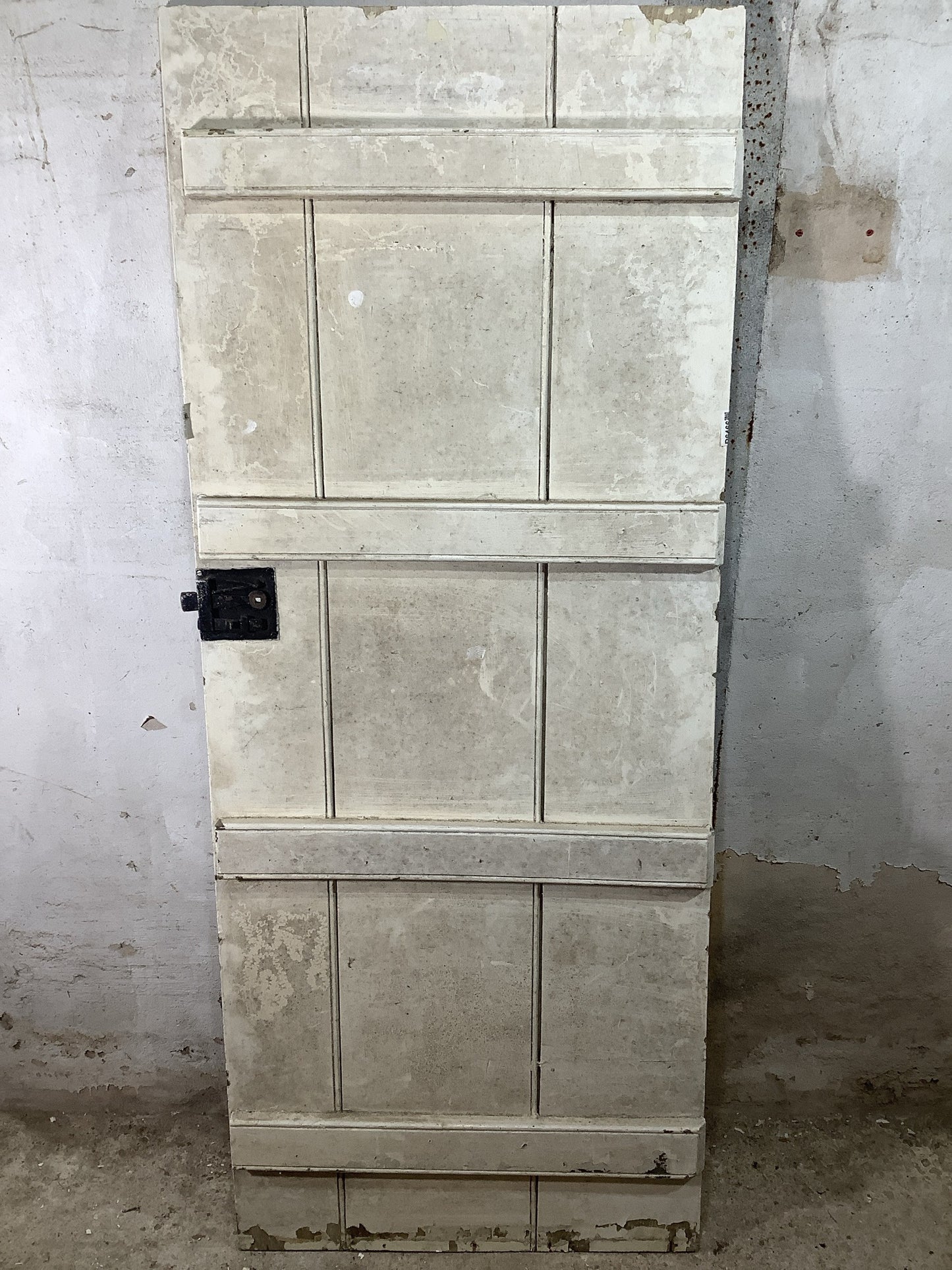 7th Pic Very Old Internal Painted  Elm Reclaimed Door