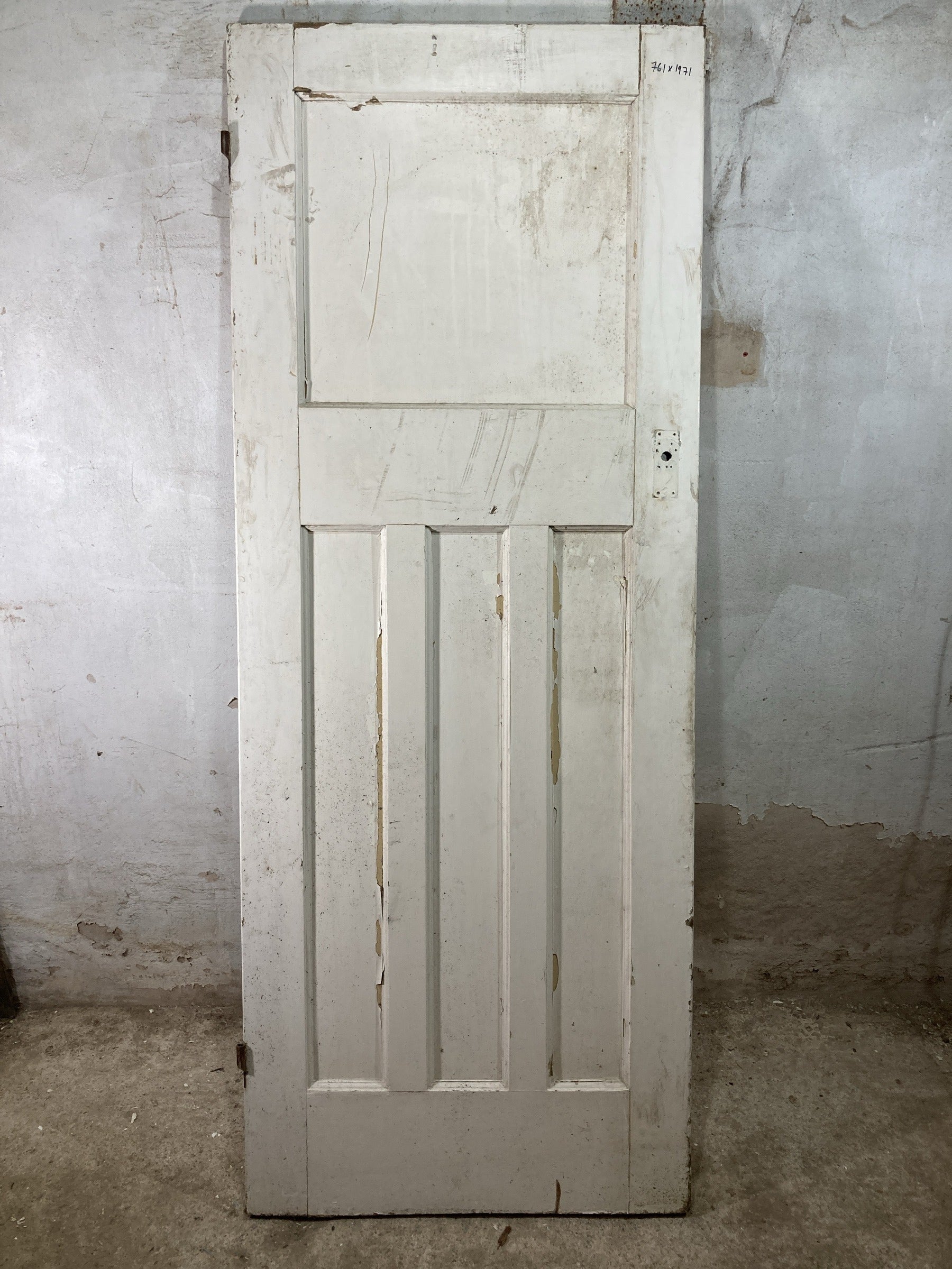 Main Picture 1930s Internal Painted  Pitch Pine Reclaimed Door