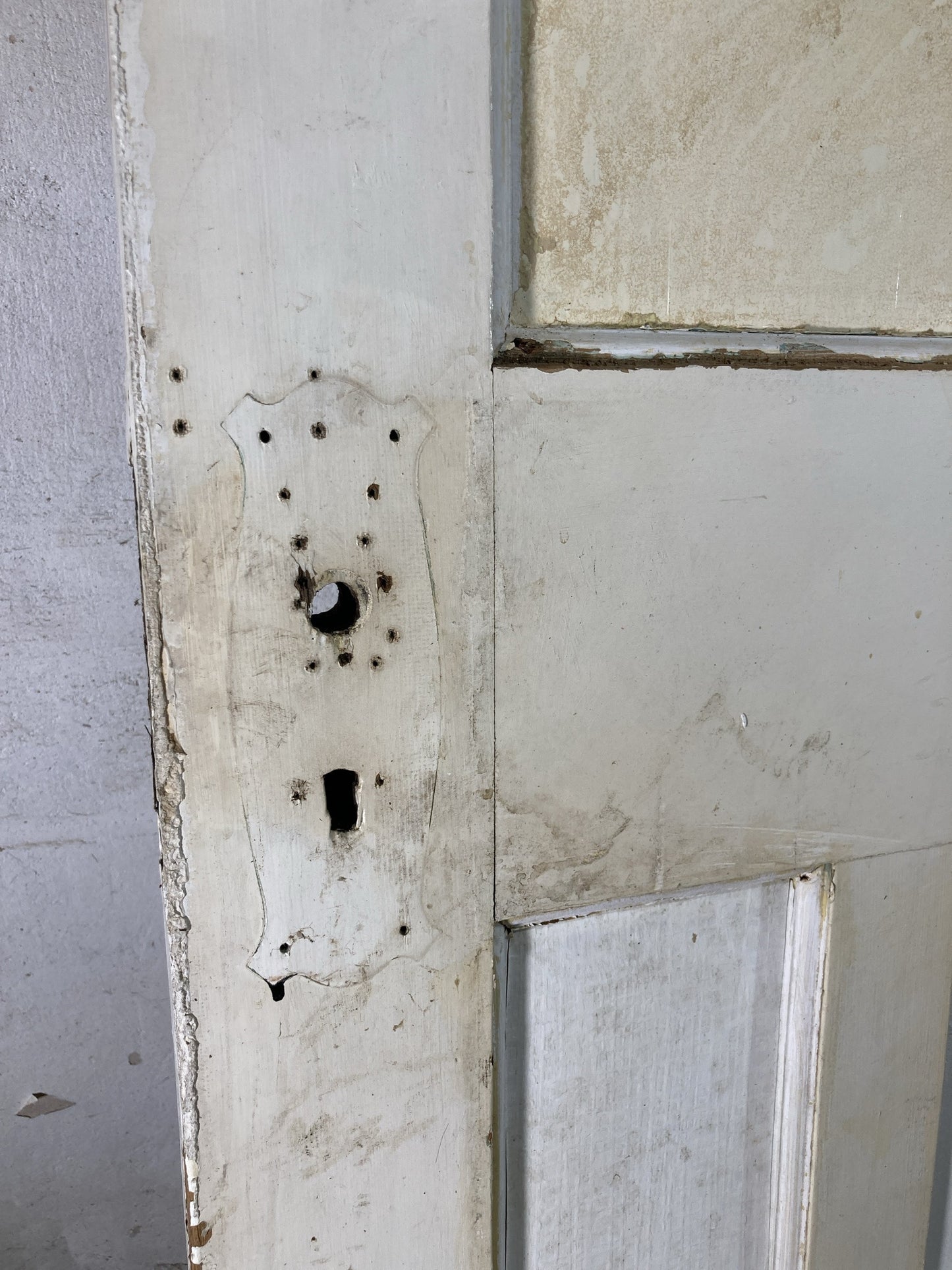 10th Pic 1930s Internal Painted  Pitch Pine Reclaimed Door