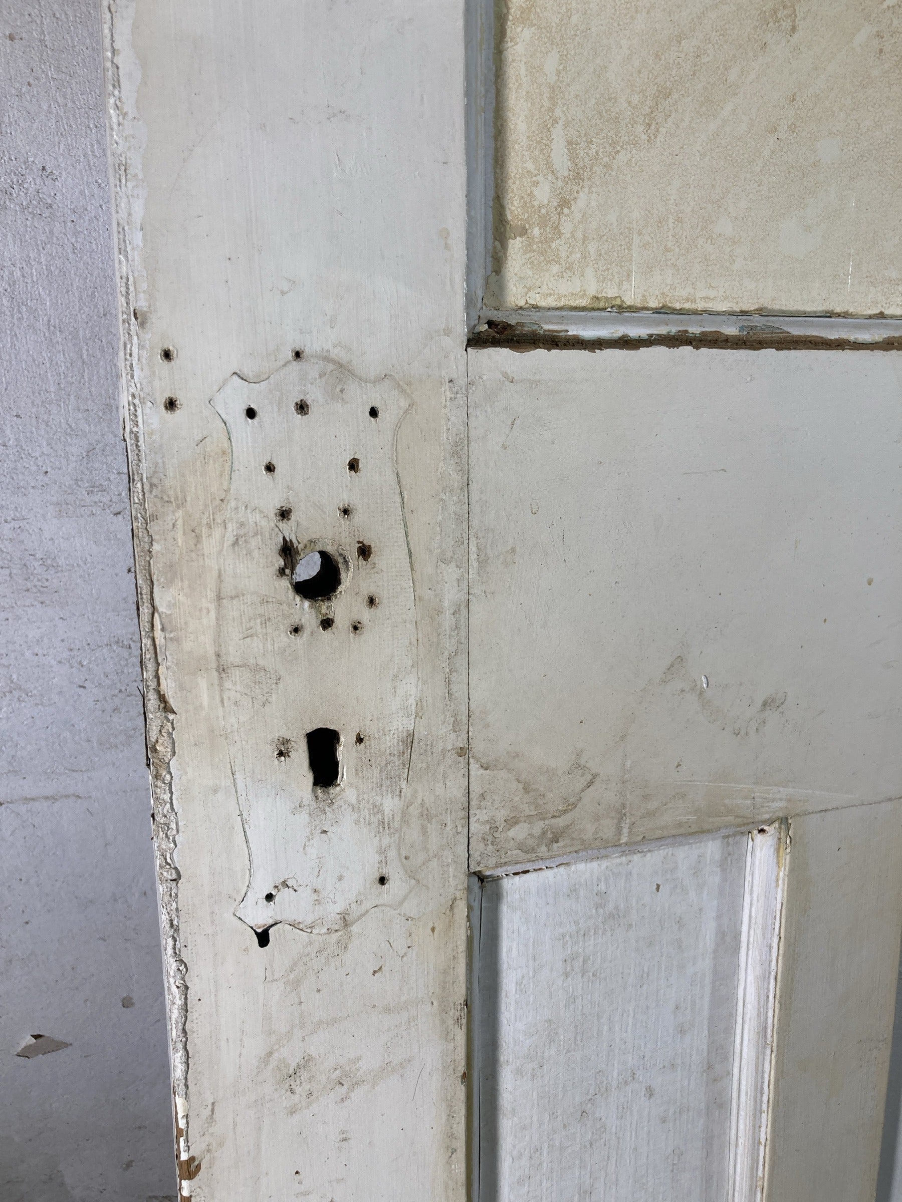 10th Pic 1930s Internal Painted  Pitch Pine Reclaimed Door