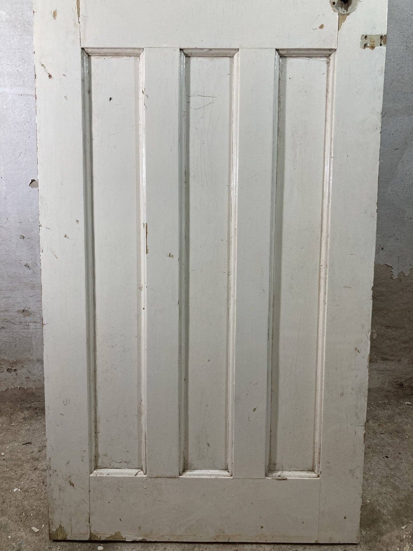 3rd Pic 1930s Internal Painted  Pitch Pine Reclaimed Door