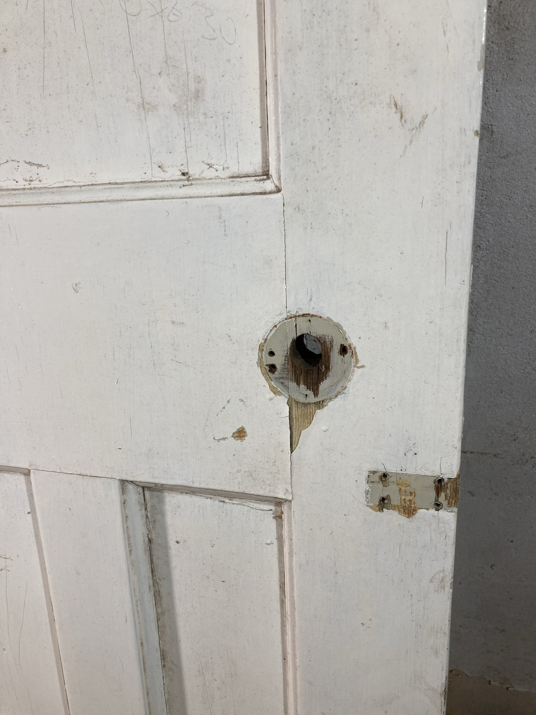 4th Pic 1930s Internal Painted  Pitch Pine Reclaimed Door