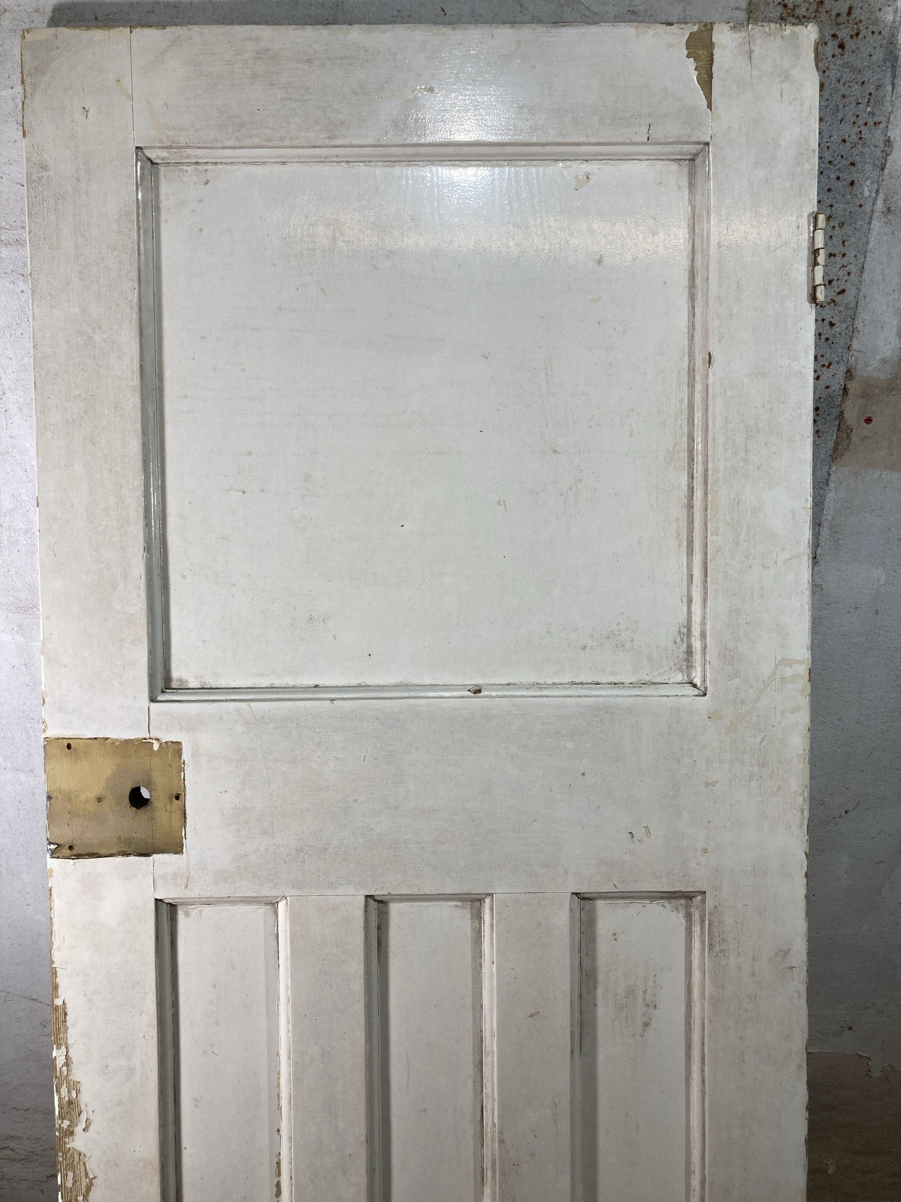 8th Pic 1930s Internal Painted  Pitch Pine Reclaimed Door