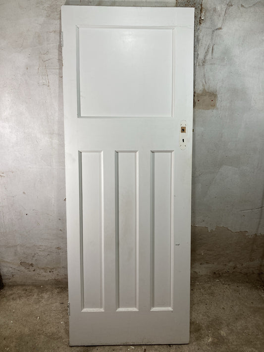 Main Picture 1930s Internal Painted  Pitch Pine Reclaimed Door