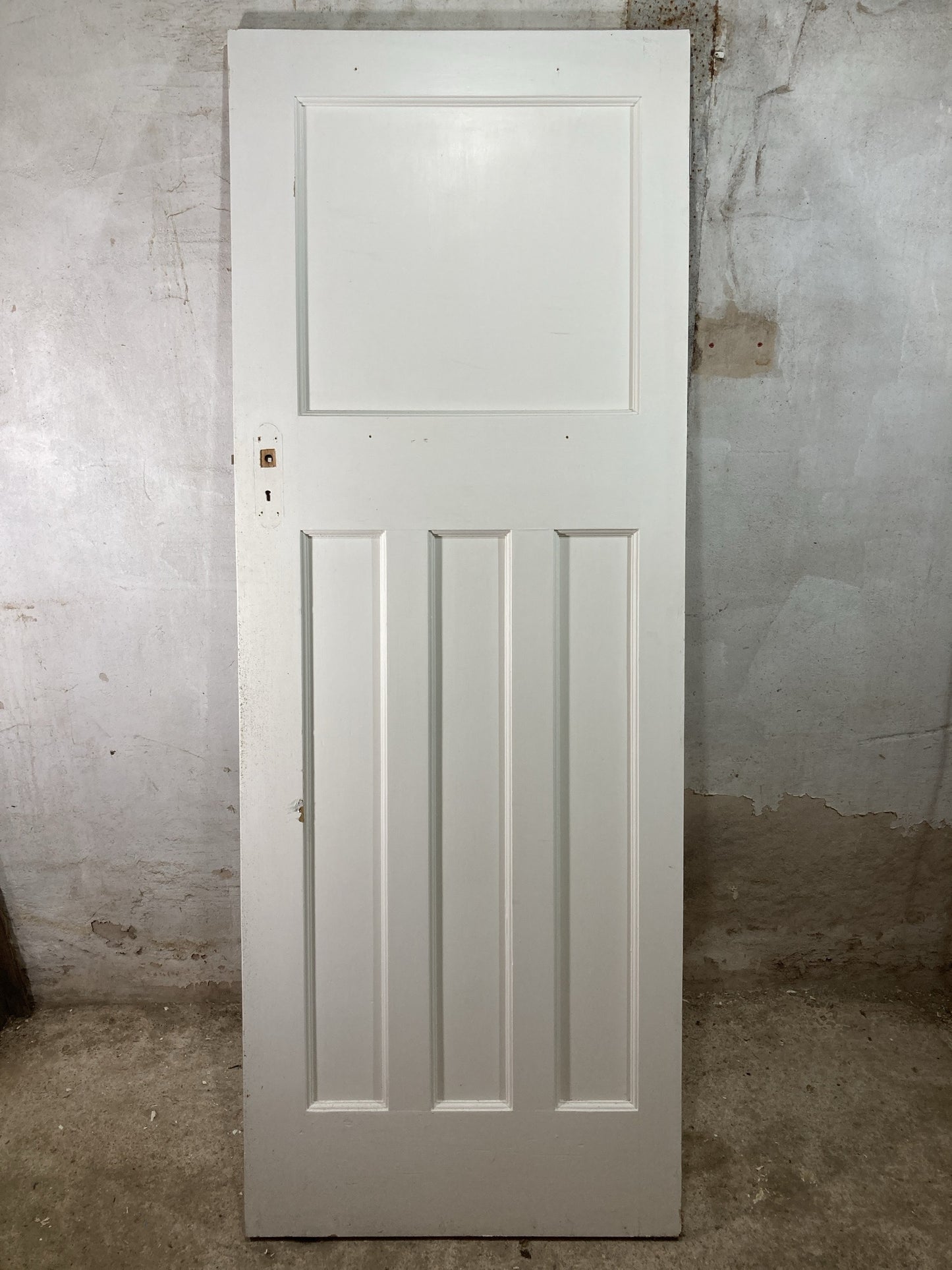 7th Pic 1930s Internal Painted  Pitch Pine Reclaimed Door