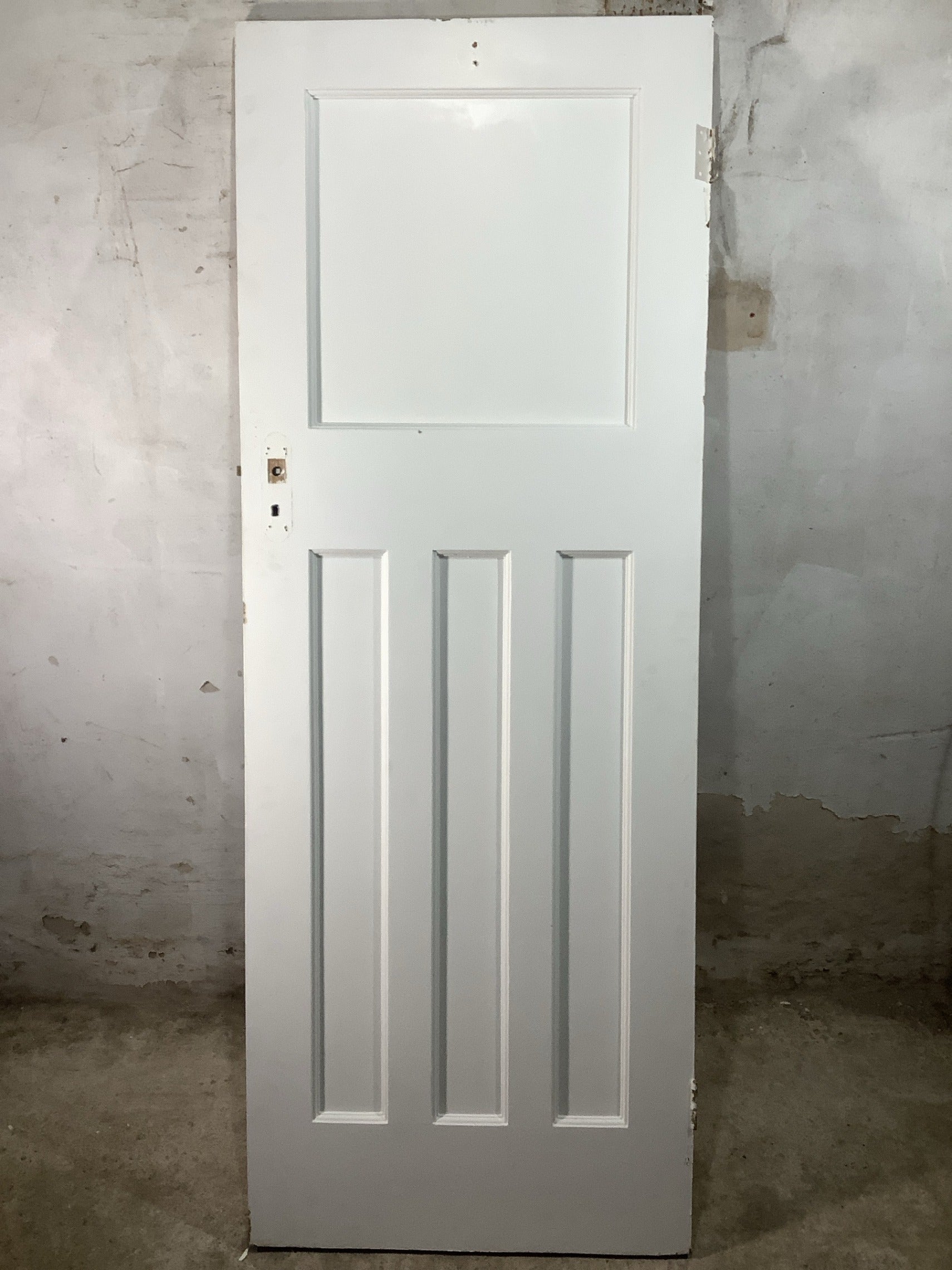 7th Pic 1930s Internal Painted  Pitch Pine Reclaimed Door