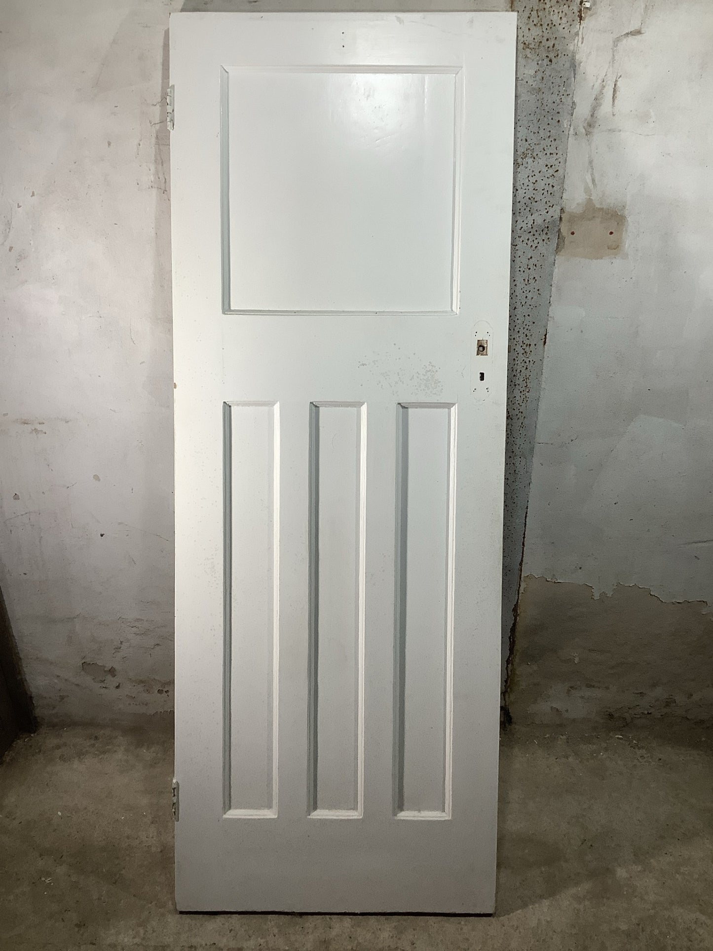 Main Picture 1930s Internal Painted  Pitch Pine Reclaimed Door