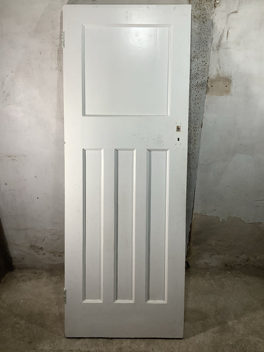 Main Picture 1930s Internal Painted  Pitch Pine Reclaimed Door
