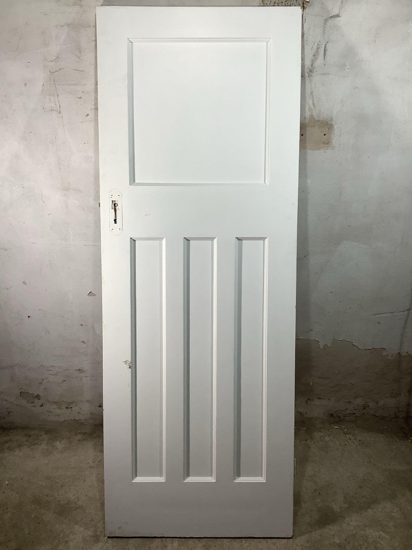 7th Pic 1930s Internal Painted  Pitch Pine Reclaimed Door